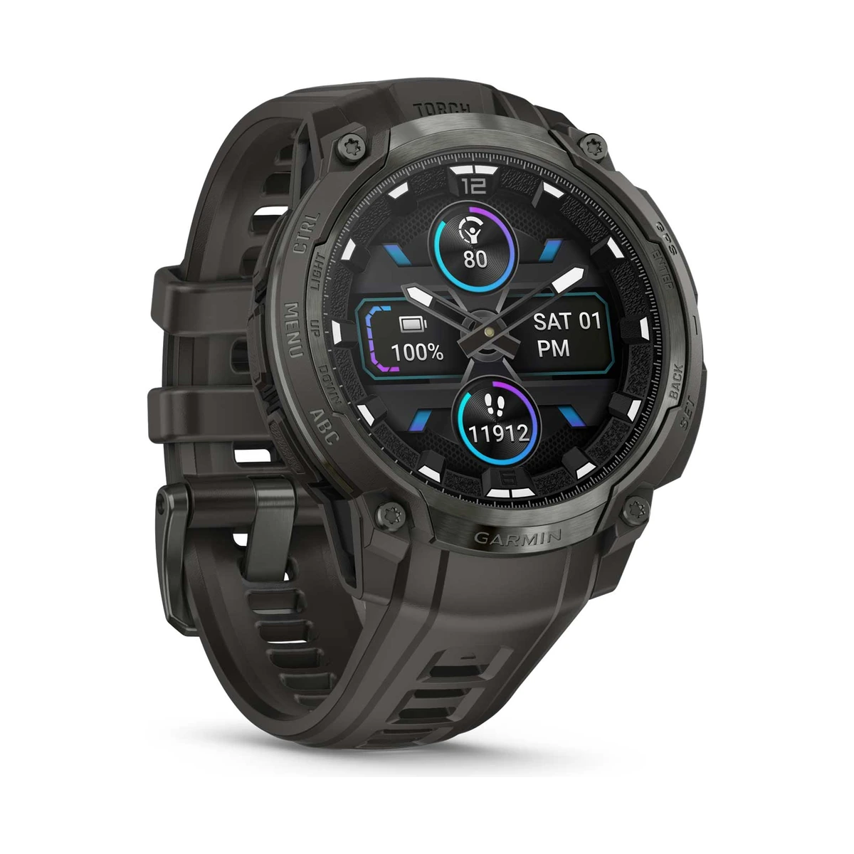 Garmin Instinct® Crossover AMOLED Anthrazitgrau Herrenuhr 010-03398-00