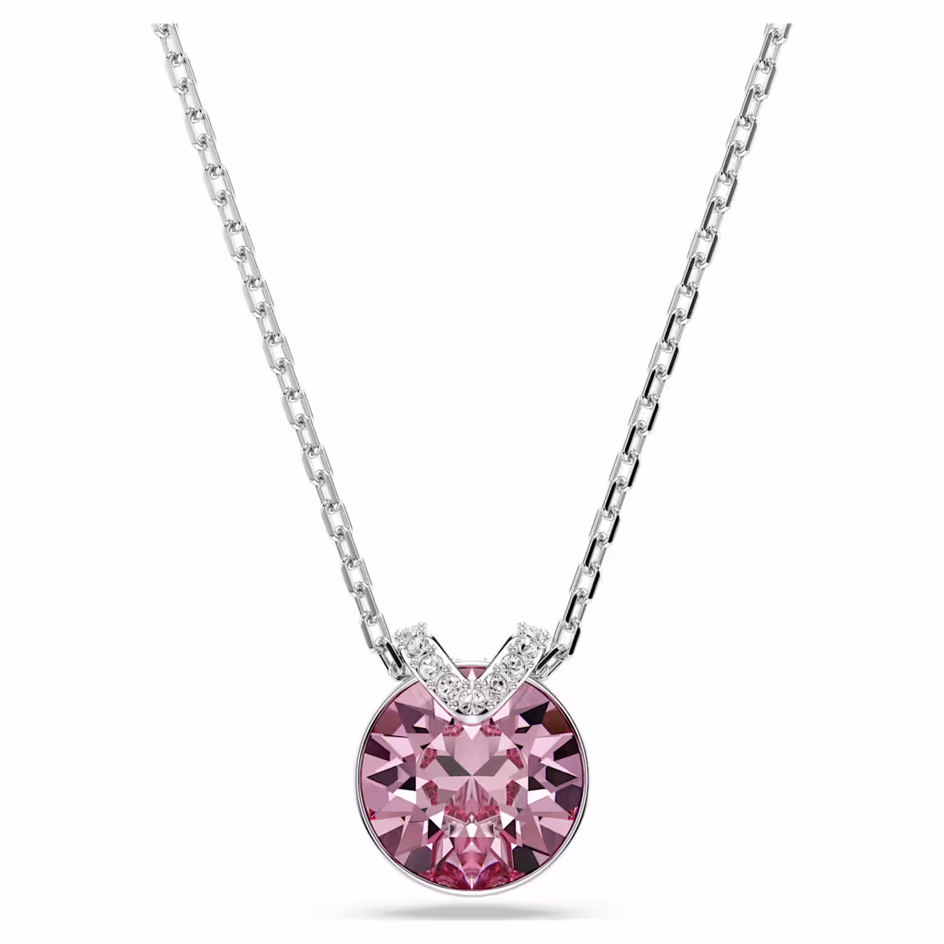Swarovski  Bella V Anhänger Rundschliff, Rosa, Rhodiniert
