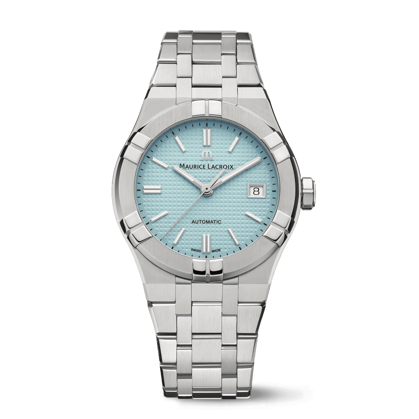 Maurice Lacroix Aikon Automatic Eisblau Herrenuhr inkl. Zusatzband AI6007-SS00F-431-C