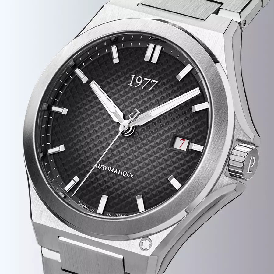 1977 ARSENE Automatique, 41 MM, Cadran Noir, Bracelet Acier 904L Herrenuhr 1977P02131