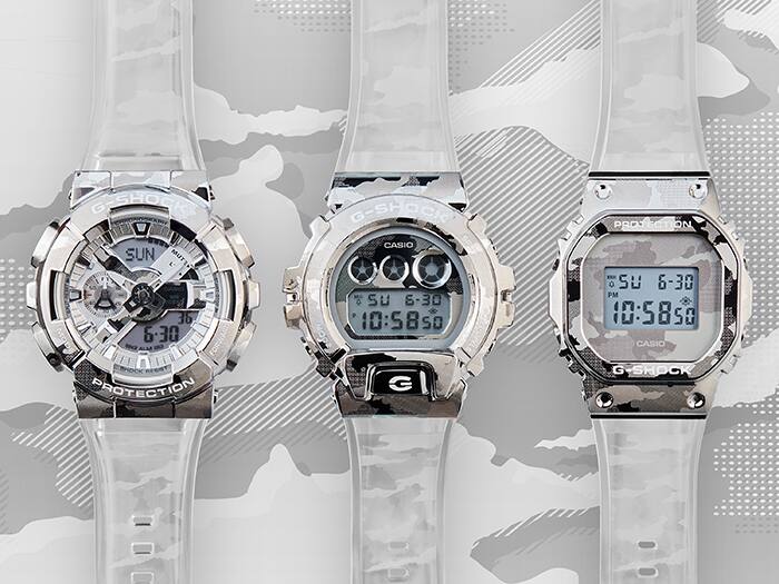 Casio G-Shock Herrenuhr Limited Edition Skeleton Camouflage GM-5600SCM-1ER