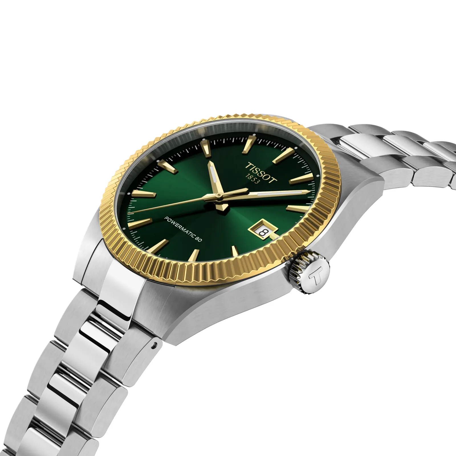 Tissot Gentleman Automatik 38 mm Grün Herrenuhr T934.807.41.091.00