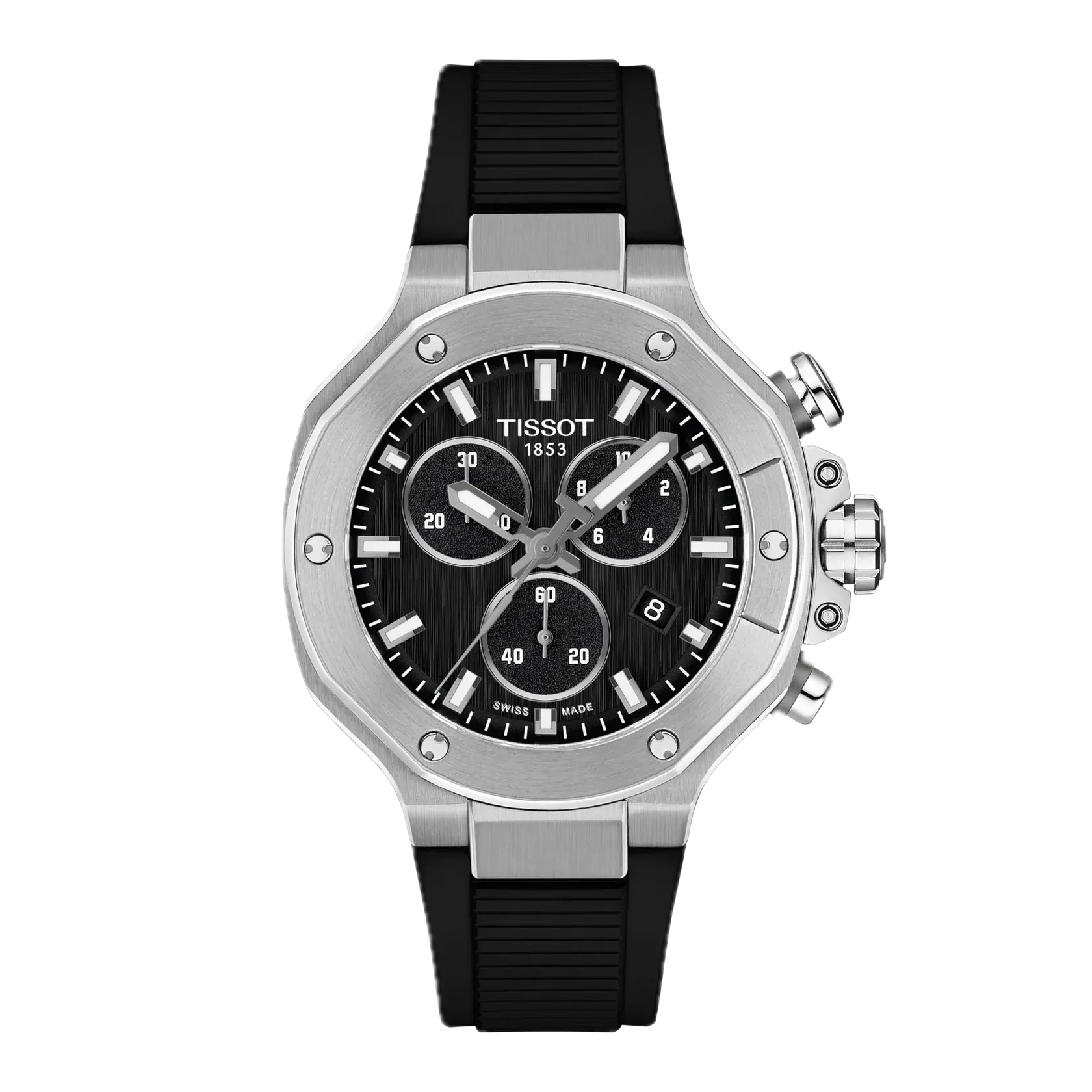 Tissot T-Race 38mm Schweizer Quarzwerk, Saphirglas, Silikonband Schwarz Herrenuhr T141.817.17.051.00