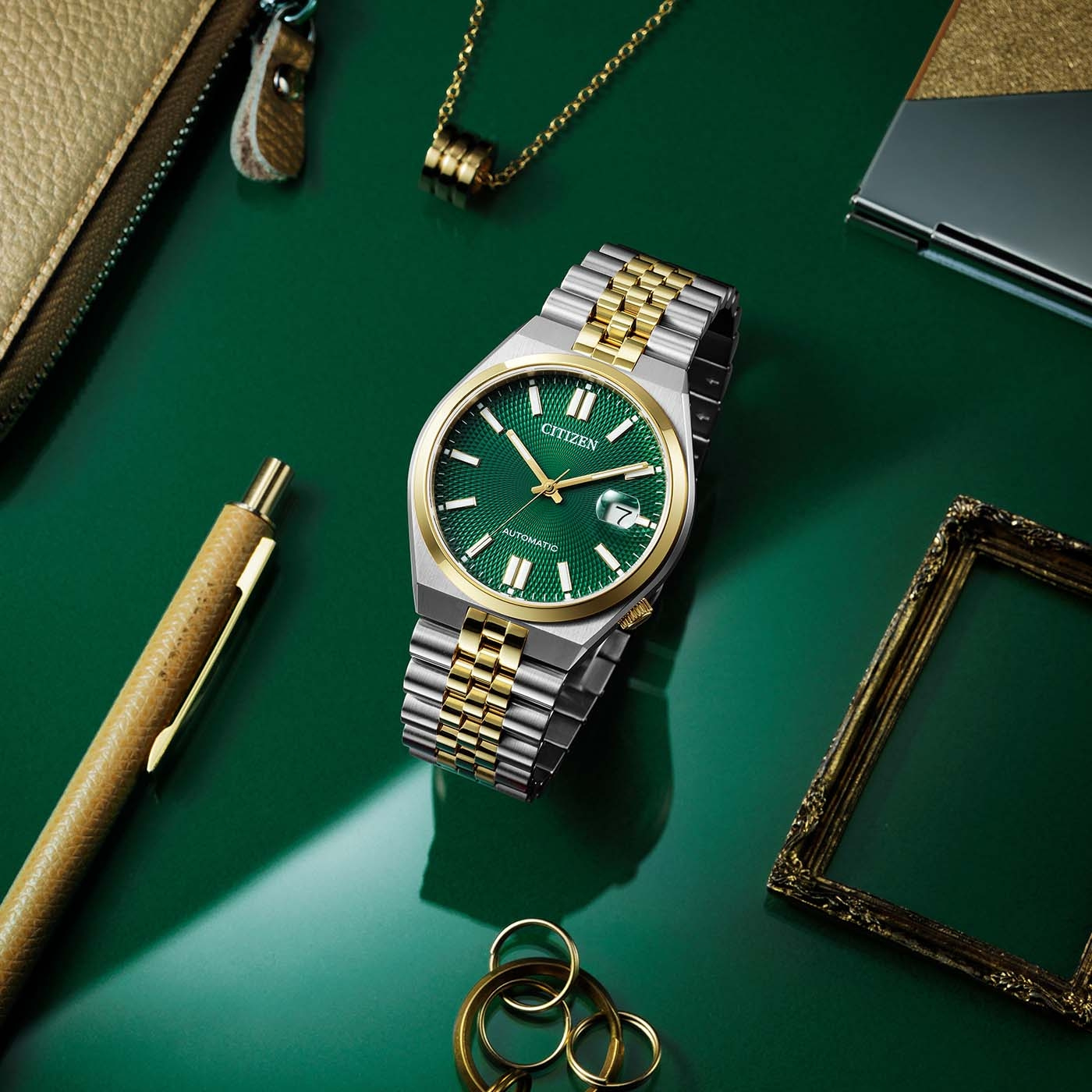 Citizen Tsuyosa Automatikuhr bicolor Herrenuhr NK0024-54X