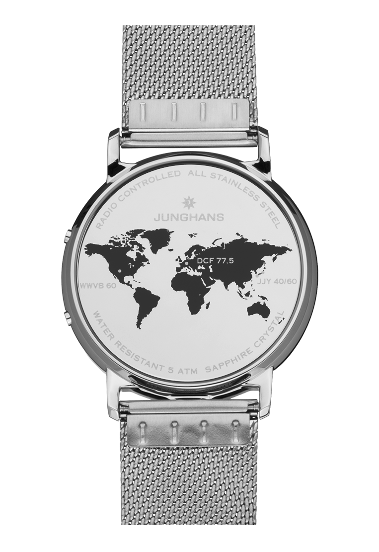 Junghans Milano Mega Solar Multifrequenz-Funk-Solarwerk Herrenuhr 56/4629.44