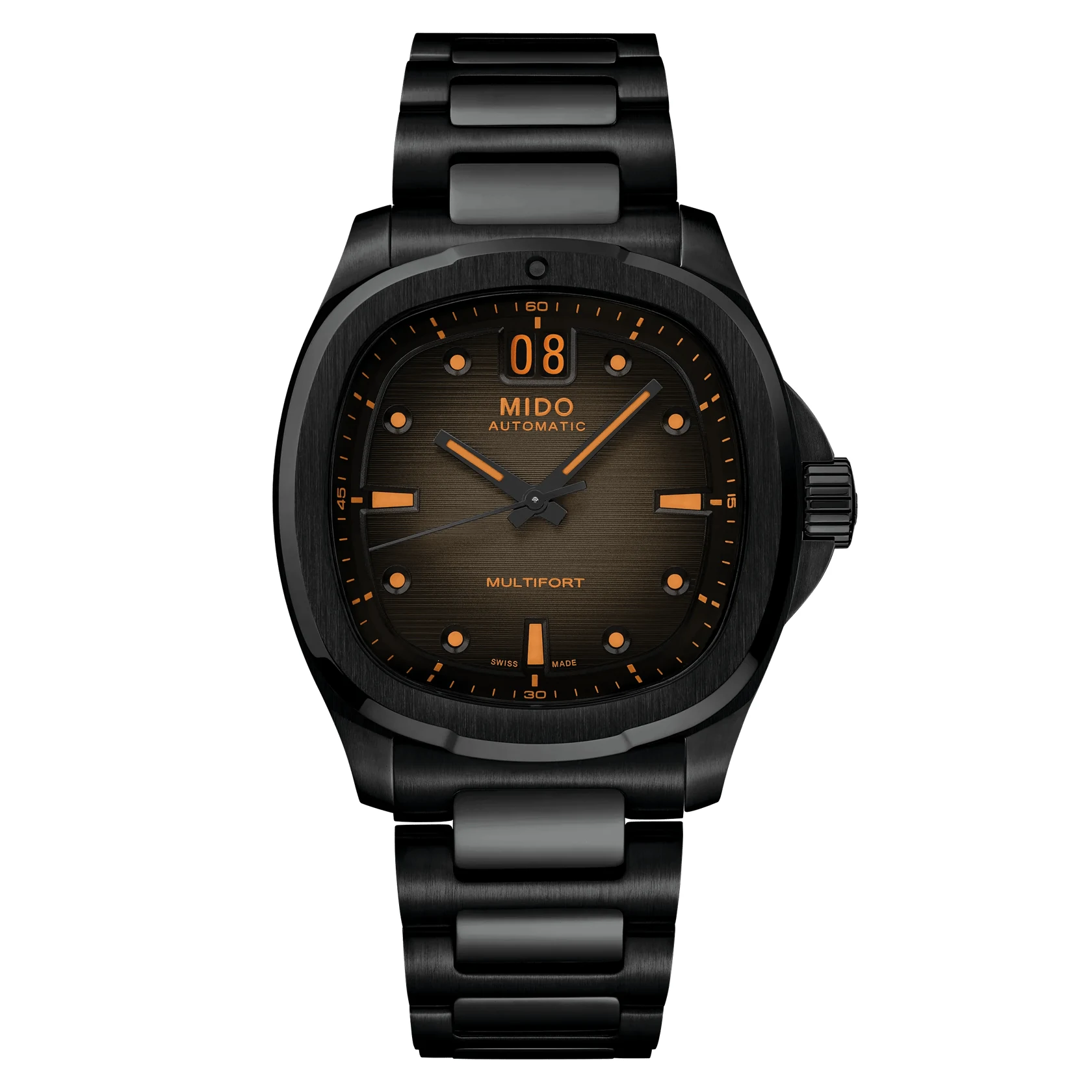 Mido Multifort schwarz TV Big Date Herrenuhr M049.526.33.081.00