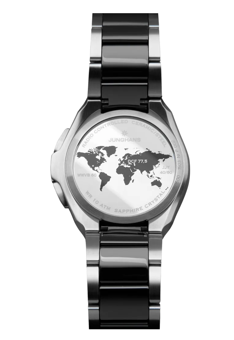 Junghans Spektrum Damen Funk Solar Perlmutt anthrazit Damenuhr 15/1602.44