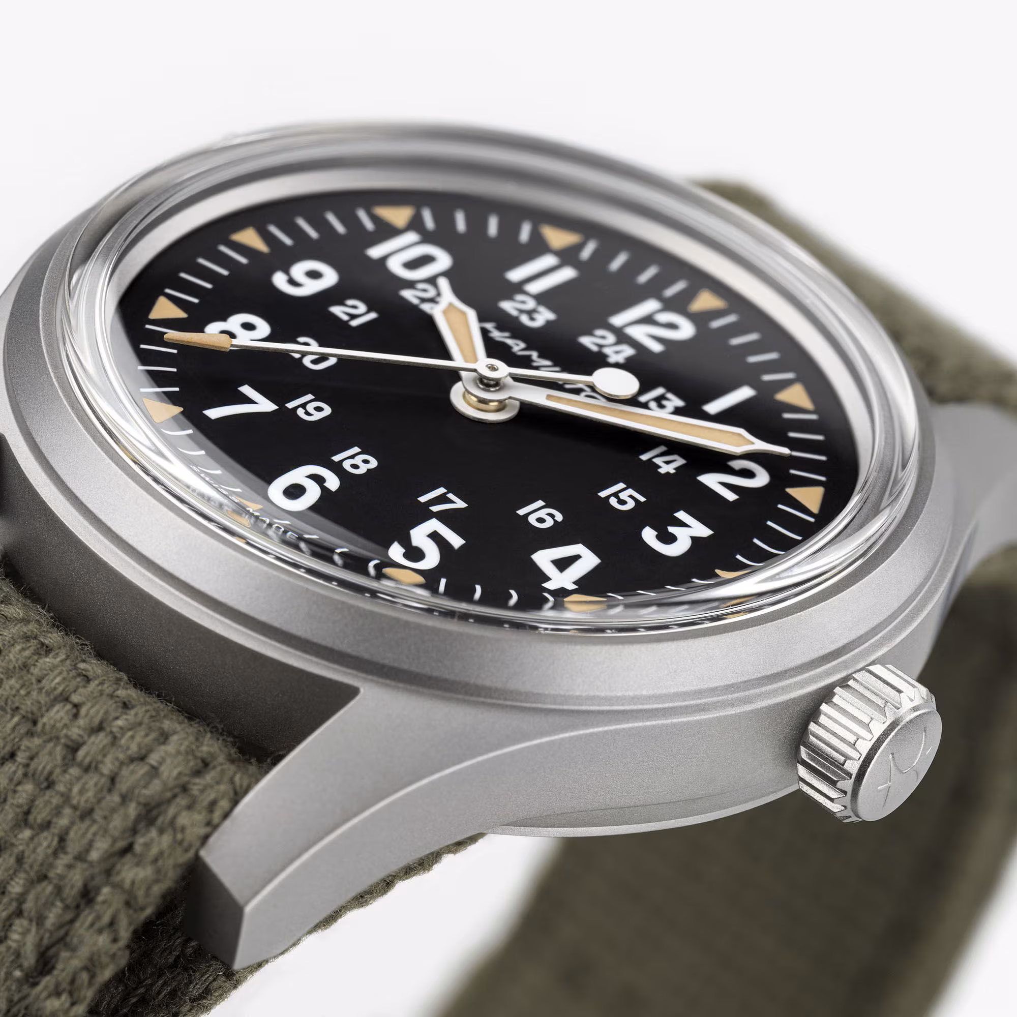Hamilton Khaki Field Mechanical 36 mm, Handaufzug, Textilband, 80 Stunden Gangreserve Herrenuhr H69399930