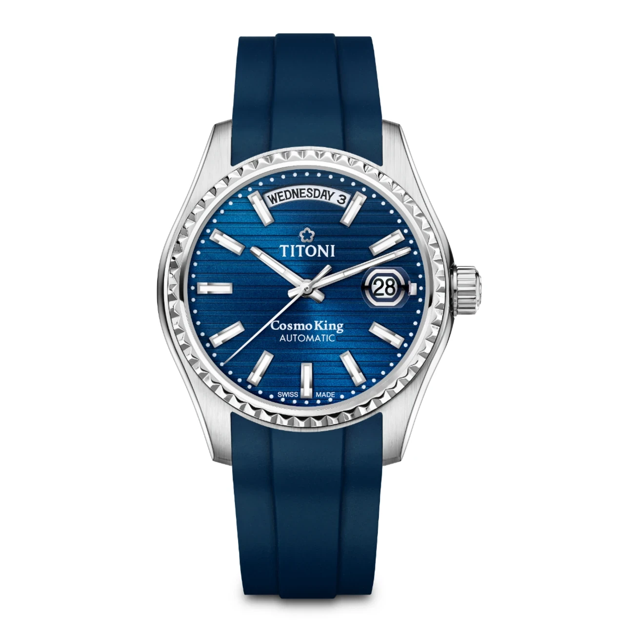 Titoni Cosmo King Blau Herrenuhr 797S-RBL-696