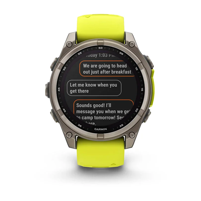 Garmin fēnix® 8 - 47 mm Solar Sapphire Graphit/Titanium Titan 010-02906-21 Set mit schwarzem Lederband