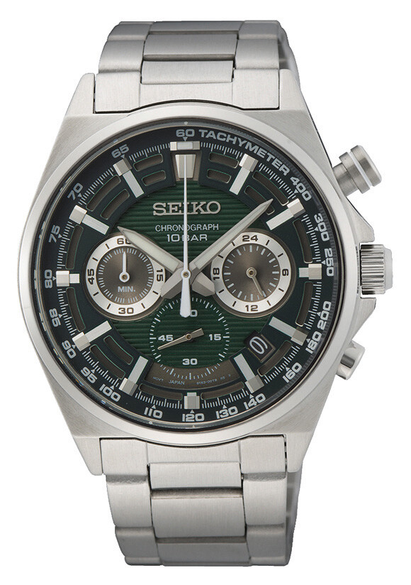 Seiko Chronograph mit Tachymeter Herrenuhr SSB405P1