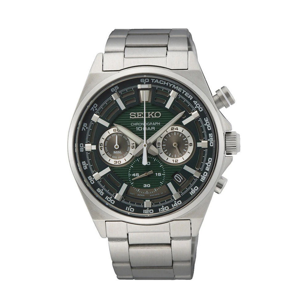 Seiko Chronograph mit Tachymeter Herrenuhr SSB405P1