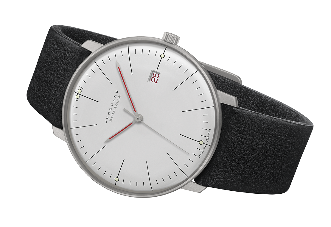 Junghans Max Bill Mega Solar Bauhaus Herrenuhr 059/2326.02