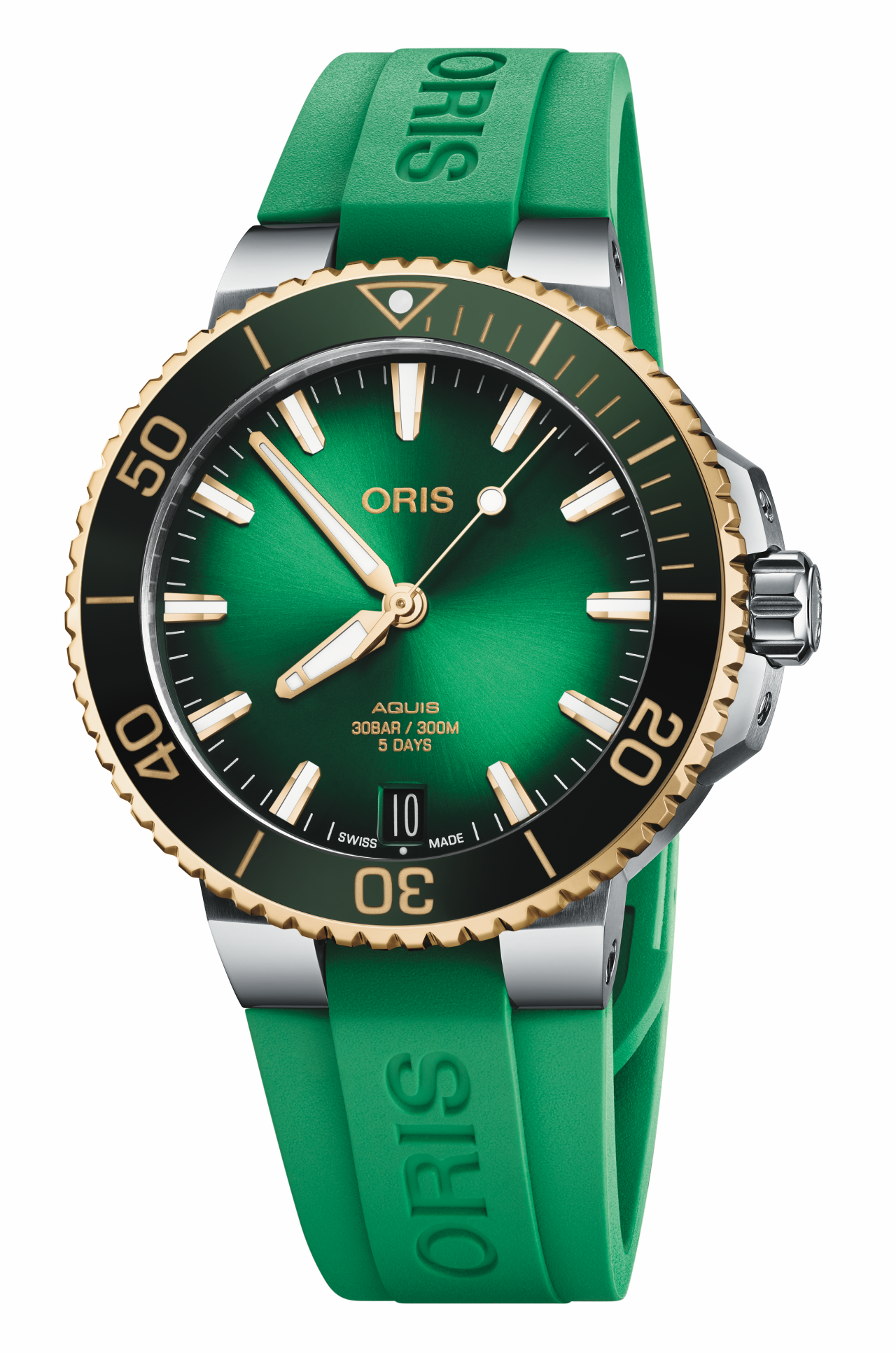 Oris Aquis Date Calibre 400 41,5mmTaucheruhr, Grün Herrenuhr 01 400 7769 6357-07 4 22 77FC