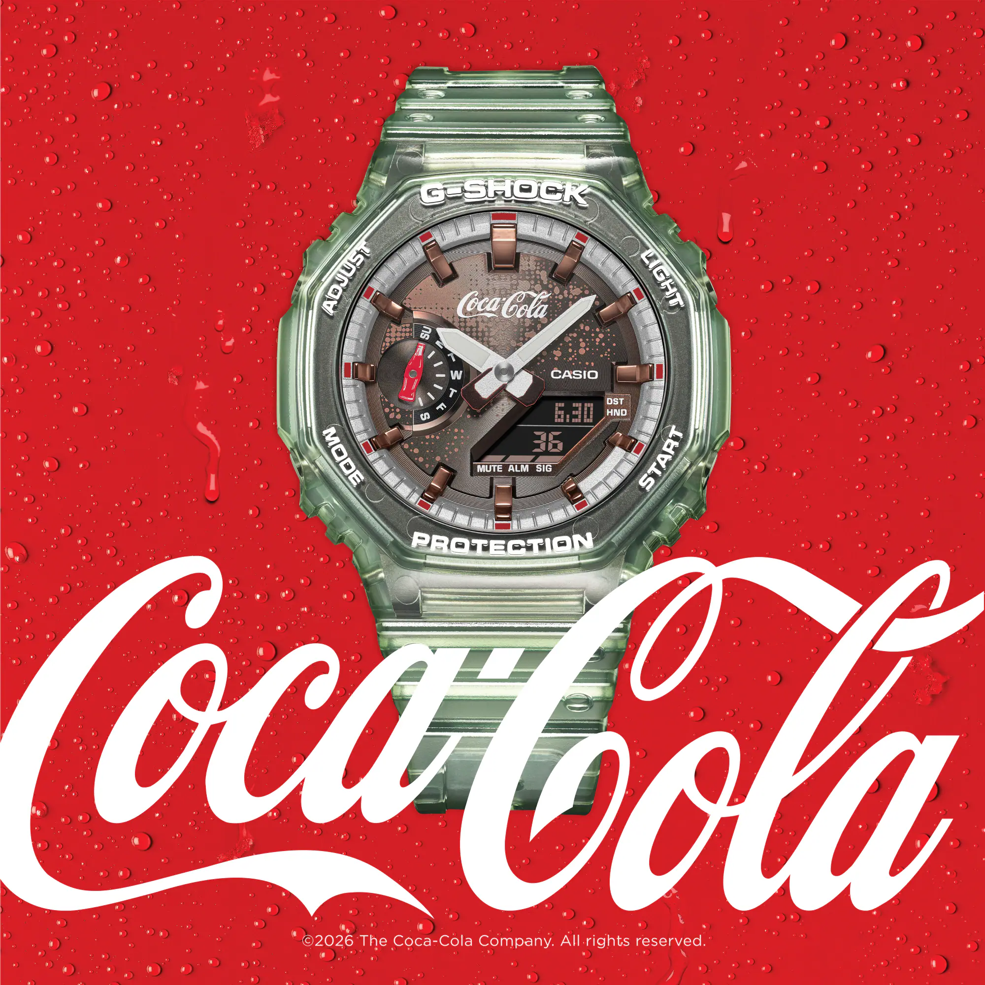 Casio Herrenuhr G-Shock Classic Coca-Cola GA-2100CC-3AER
