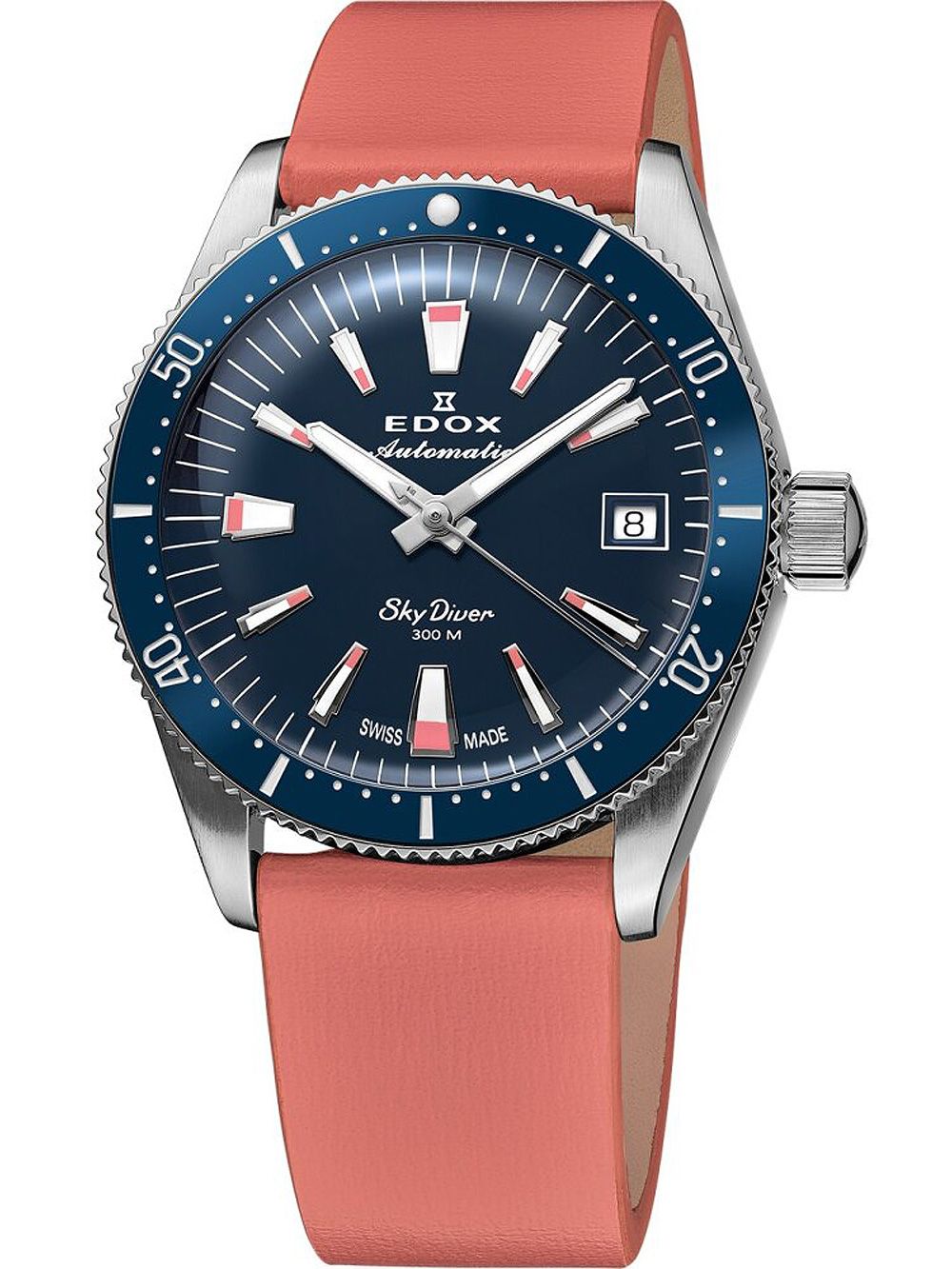 Edox SkyDiver 38 Date Automatic Special Edition Damenuhr 80131 3BUC BUICO