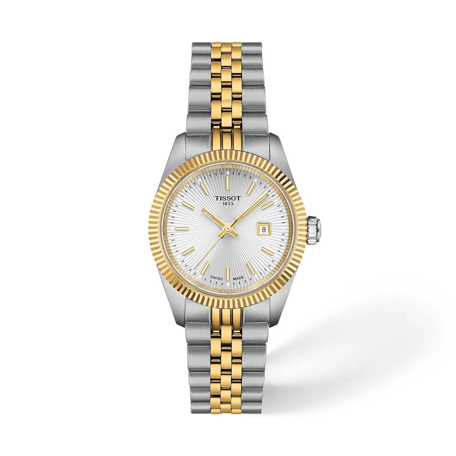 Tissot Ballade Quarz 30 mm Bicolor Gelbgold Damenuhr T156.010.22.031.00