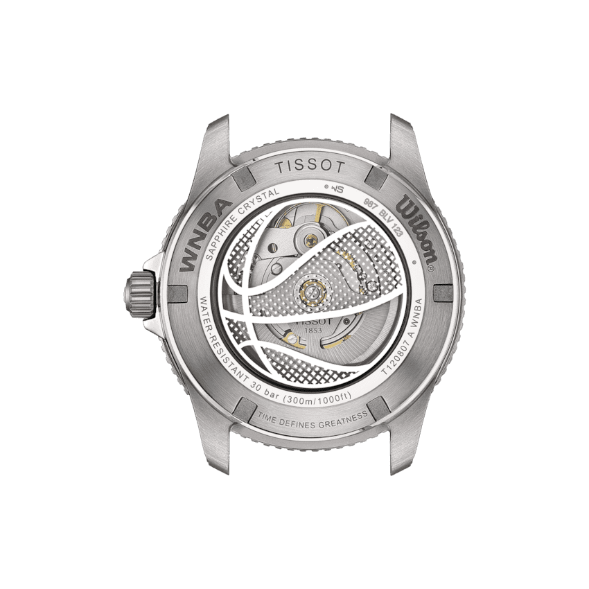 Tissot Seastar Wilson WNBA  Herrenuhr Set mit weißem Lederarmband T120.807.17.051.00