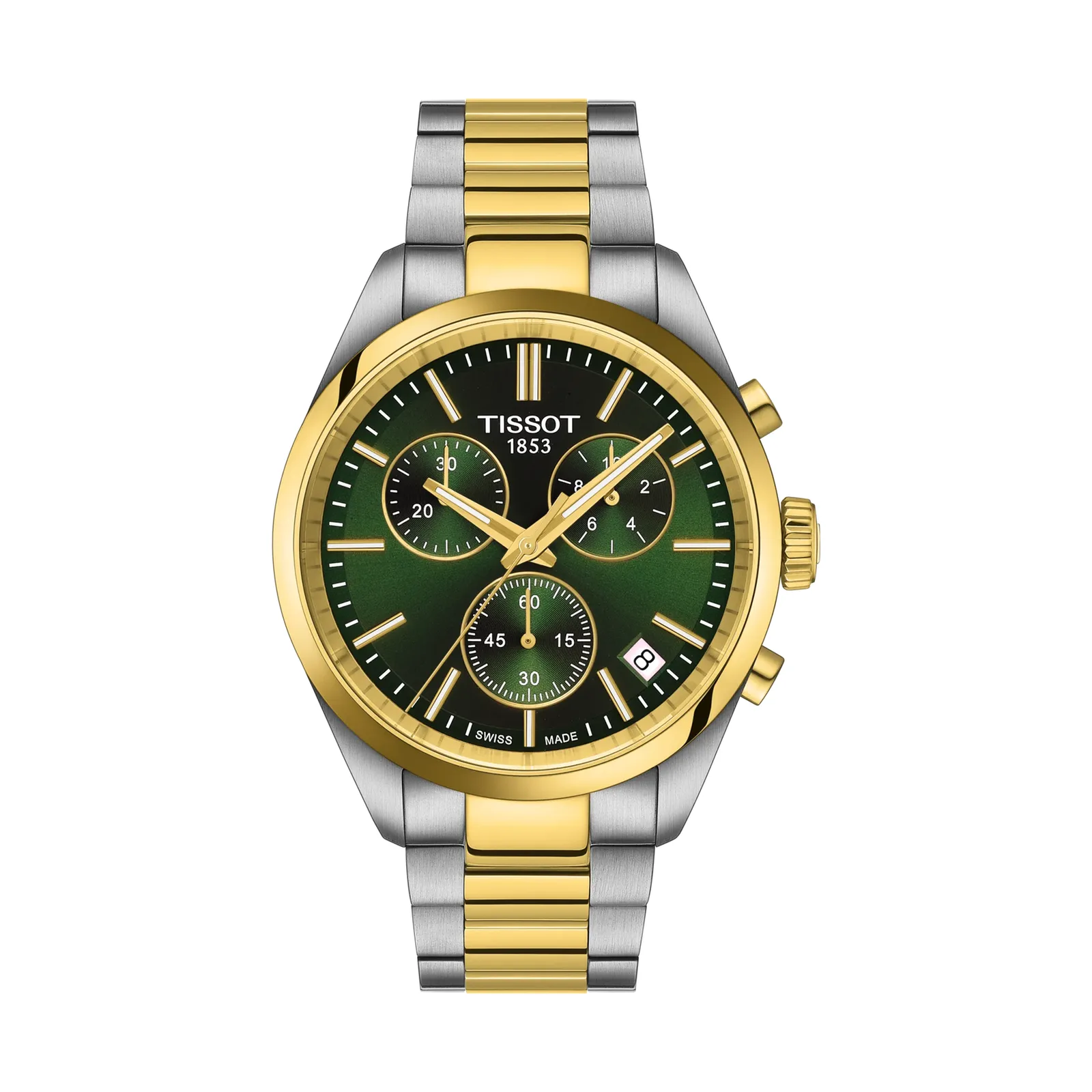 Tissot PR 100 Chronograph Quarz 40 mm Grün Herrenuhr T150.417.22.091.00