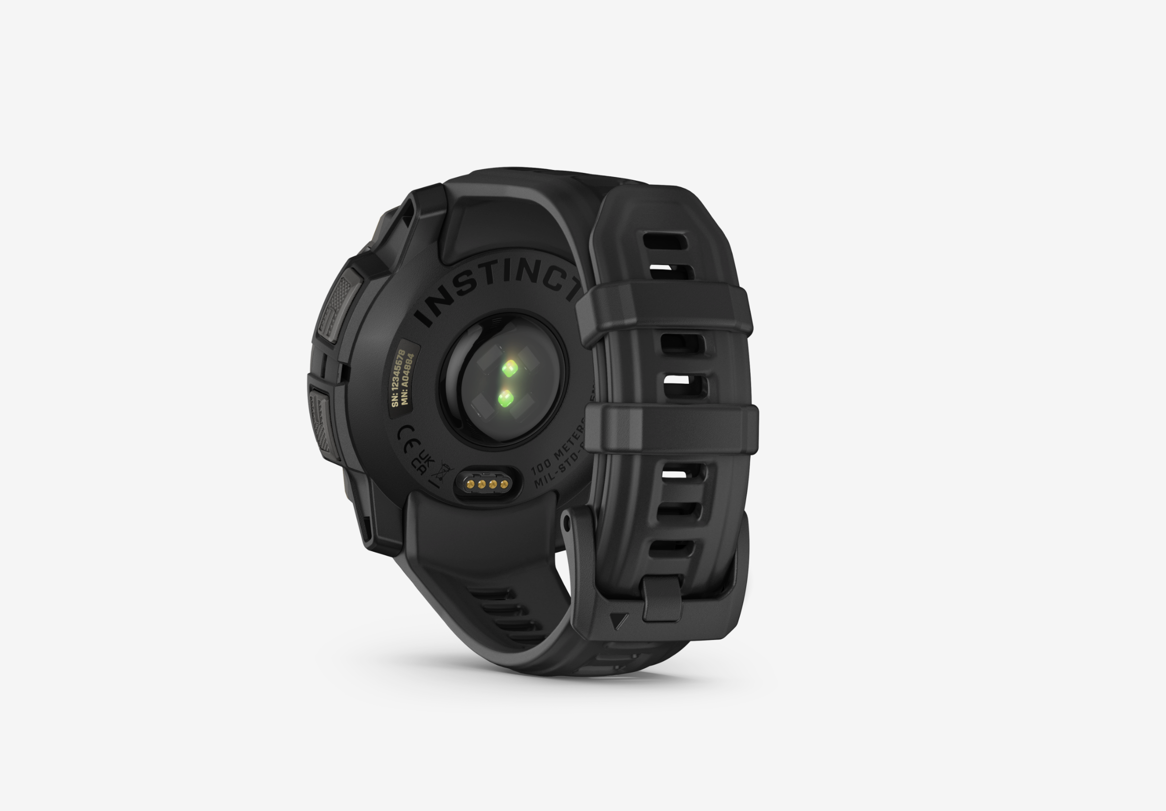  Garmin Instinct® 3 AMOLED 010-02936-00 - 45 mm Schwarz mit Silikon-Wechselarmband 22 mm Schwarz