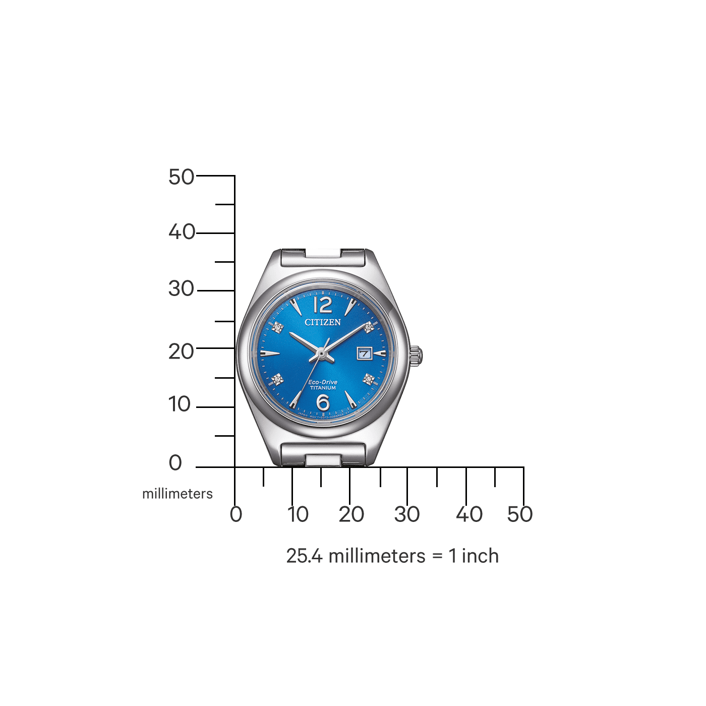 Citizen Eco-Drive Titanium Damenuhr EW2601-81L