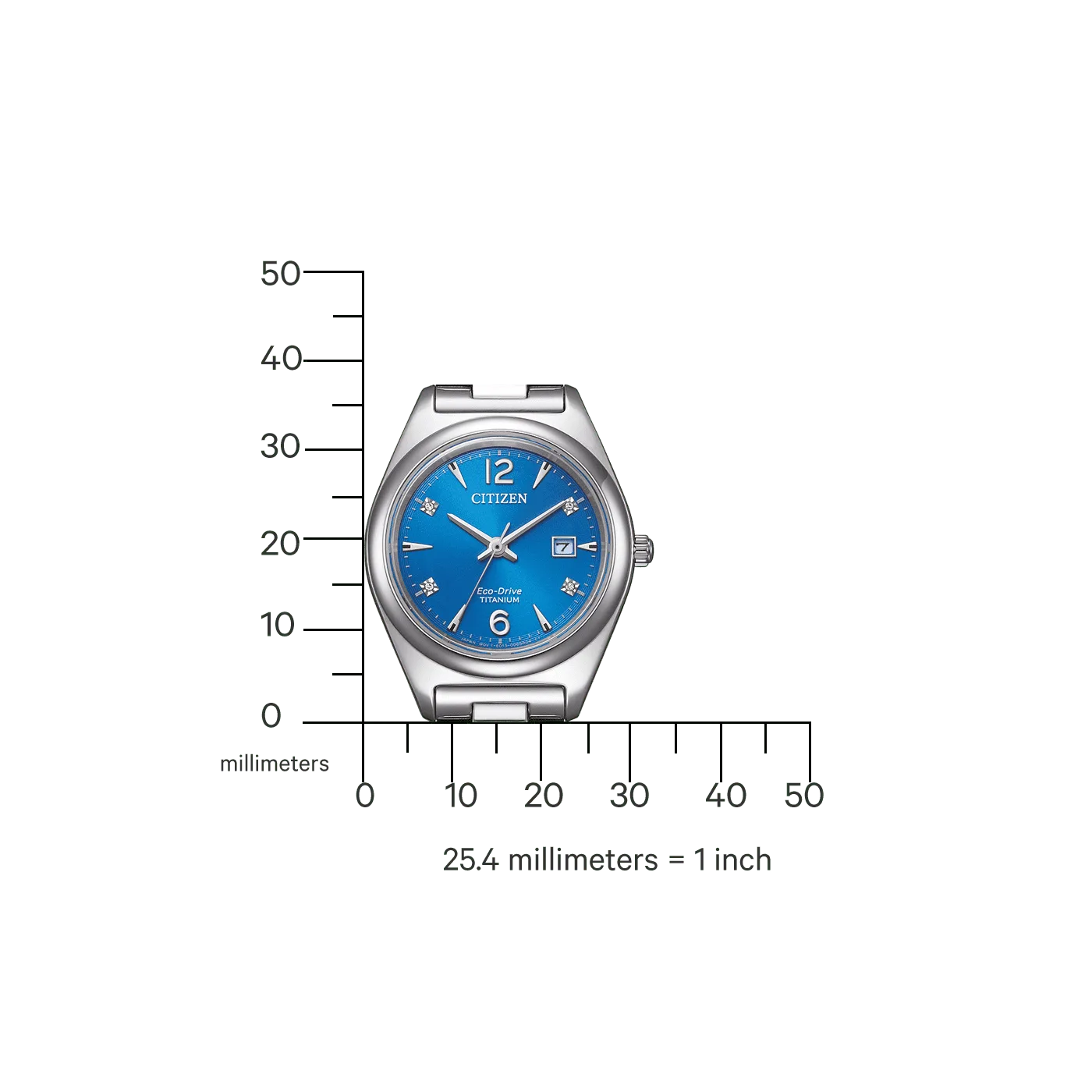 Citizen Eco-Drive Titanium Damenuhr EW2601-81L