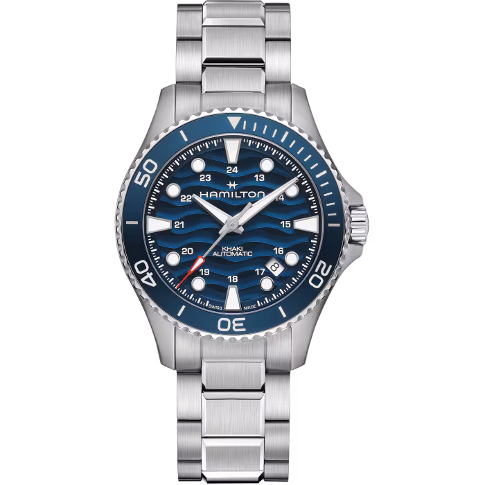 Hamilton Khaki Navy Scuba Auto 40 mm, Blau, 80 Stunden Gangreserve Herrenuhr H82425140