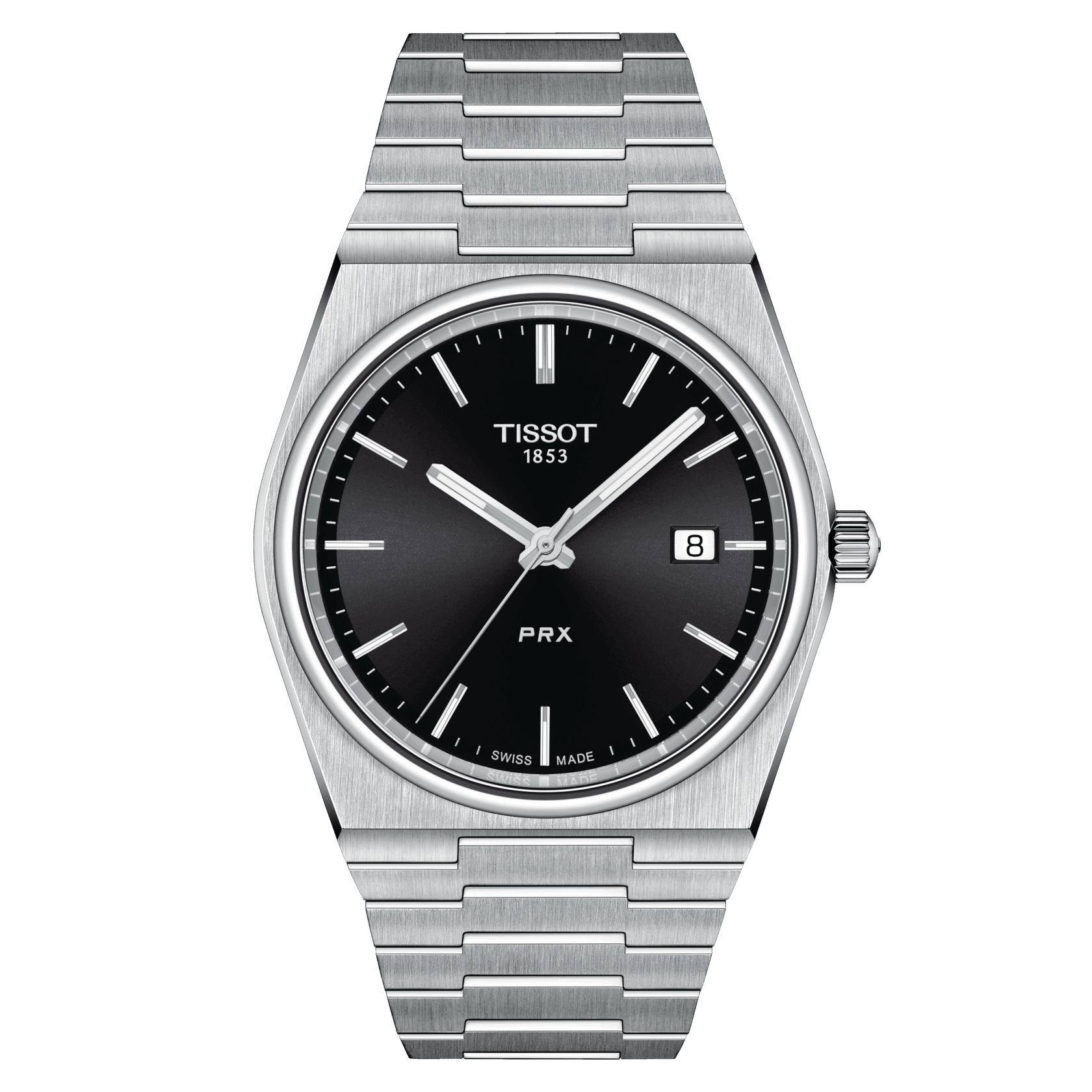 Tissot PRX Herrenuhr Quarz schwarz T137.410.11.051.00 Set mit schwarzen Lederband 