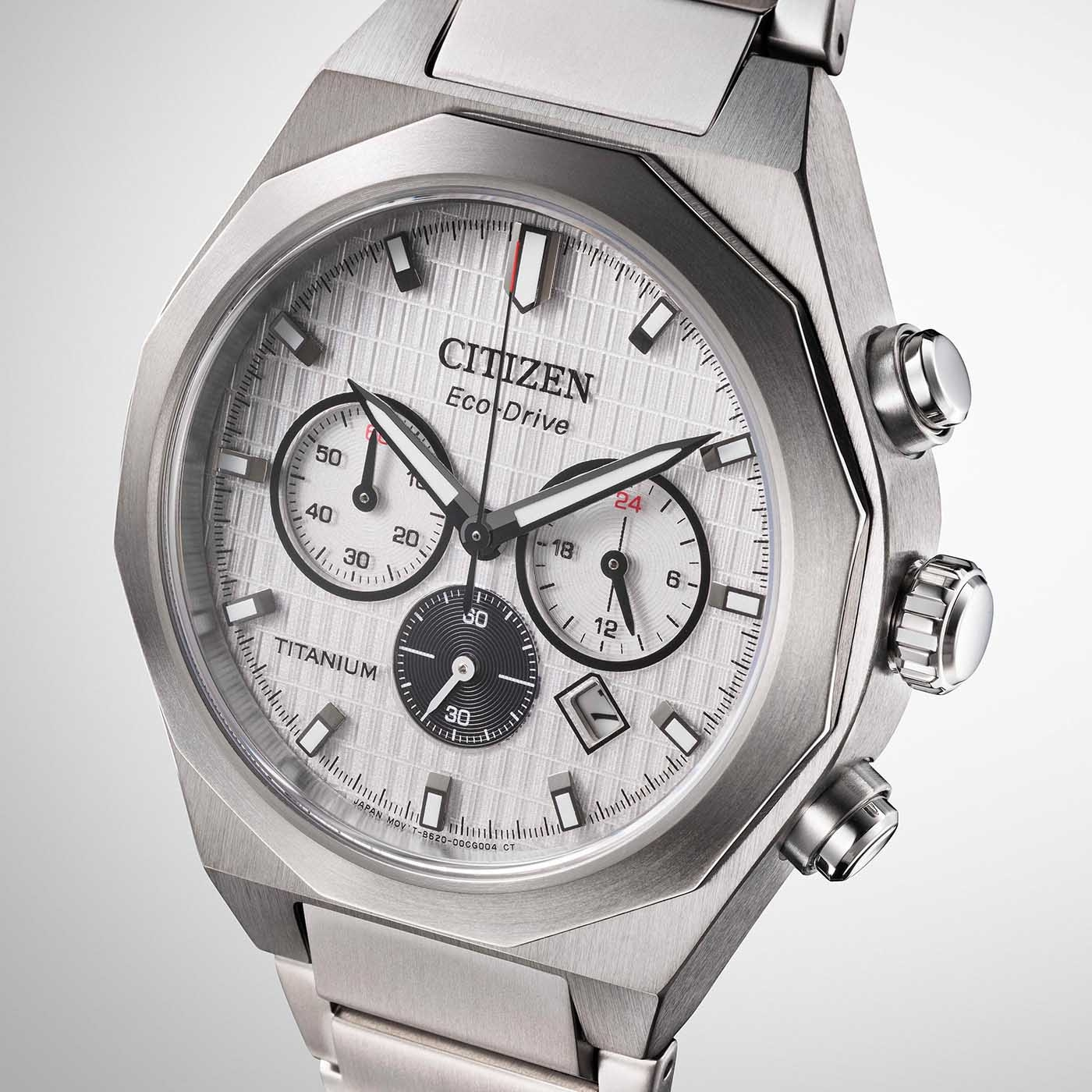 Citizen Zenshin Senkei Super Titanium™ Chronographen mit Eco-Drive Herrenuhr CA4690-51A