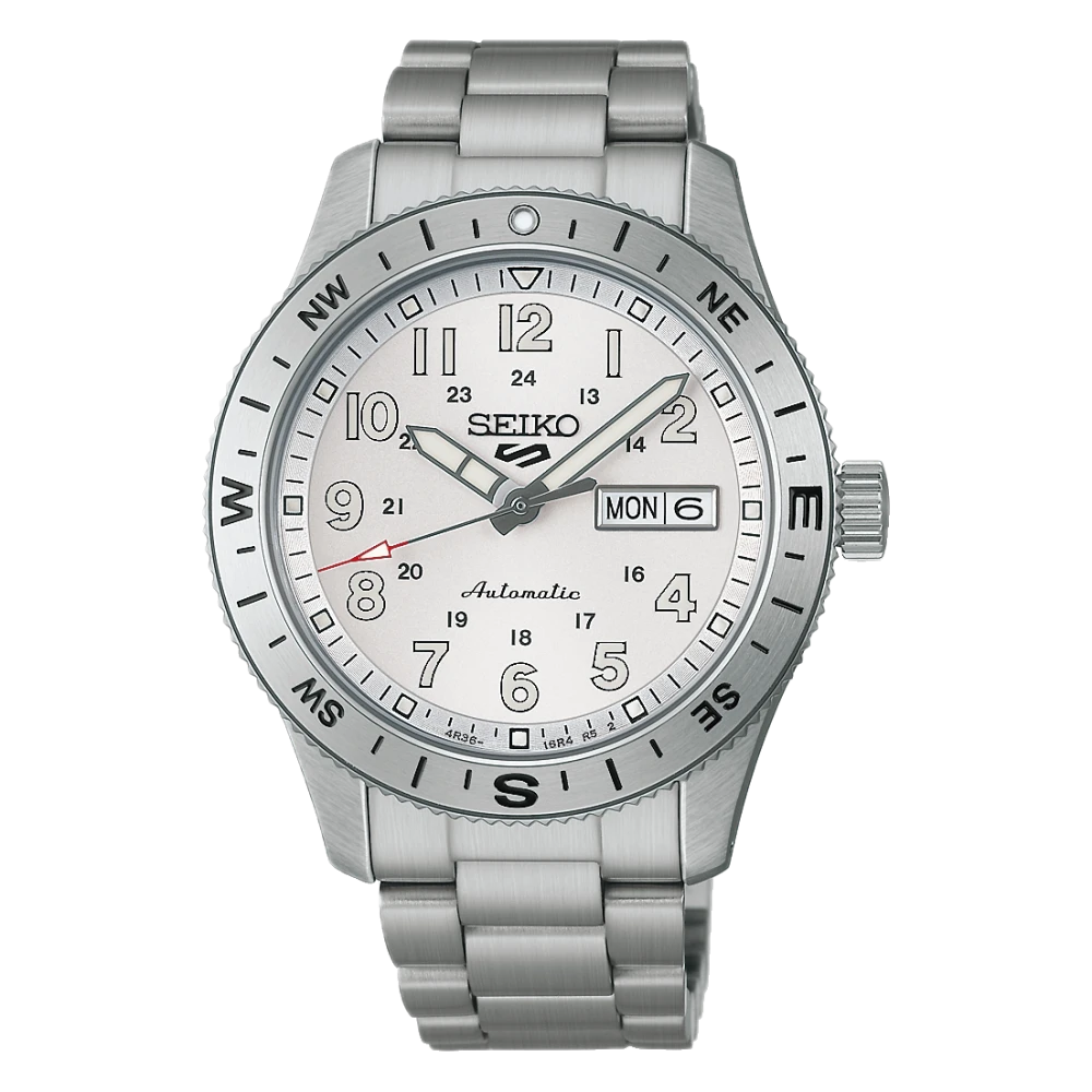 Seiko 5 Sports Field series 41mm, Edelstahl, Automatik, Weiß Herrenuhr HDB007K1
