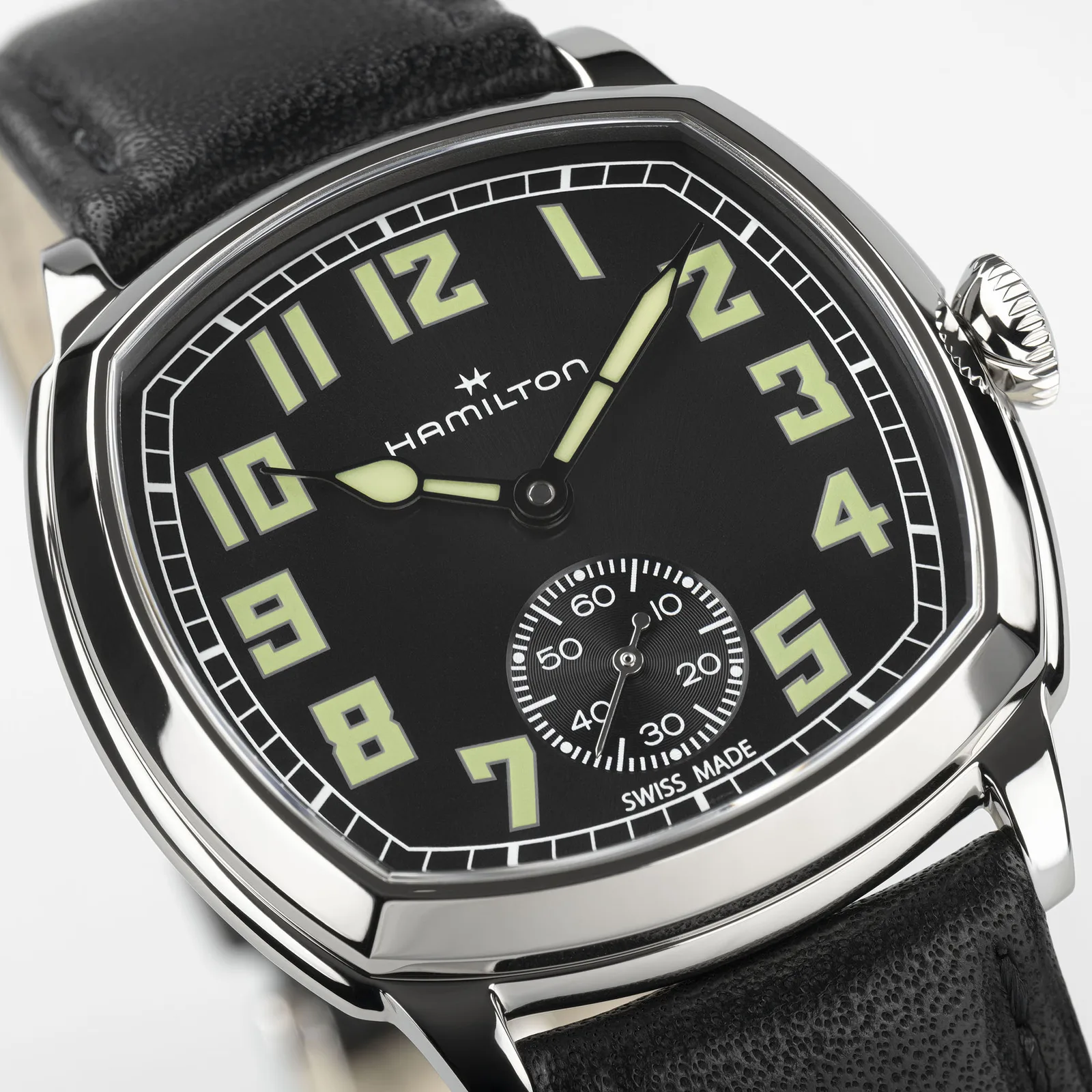 Hamilton American Classic Cushion Small Second 34 mm Handaufzug Herrenuhr H36129730
