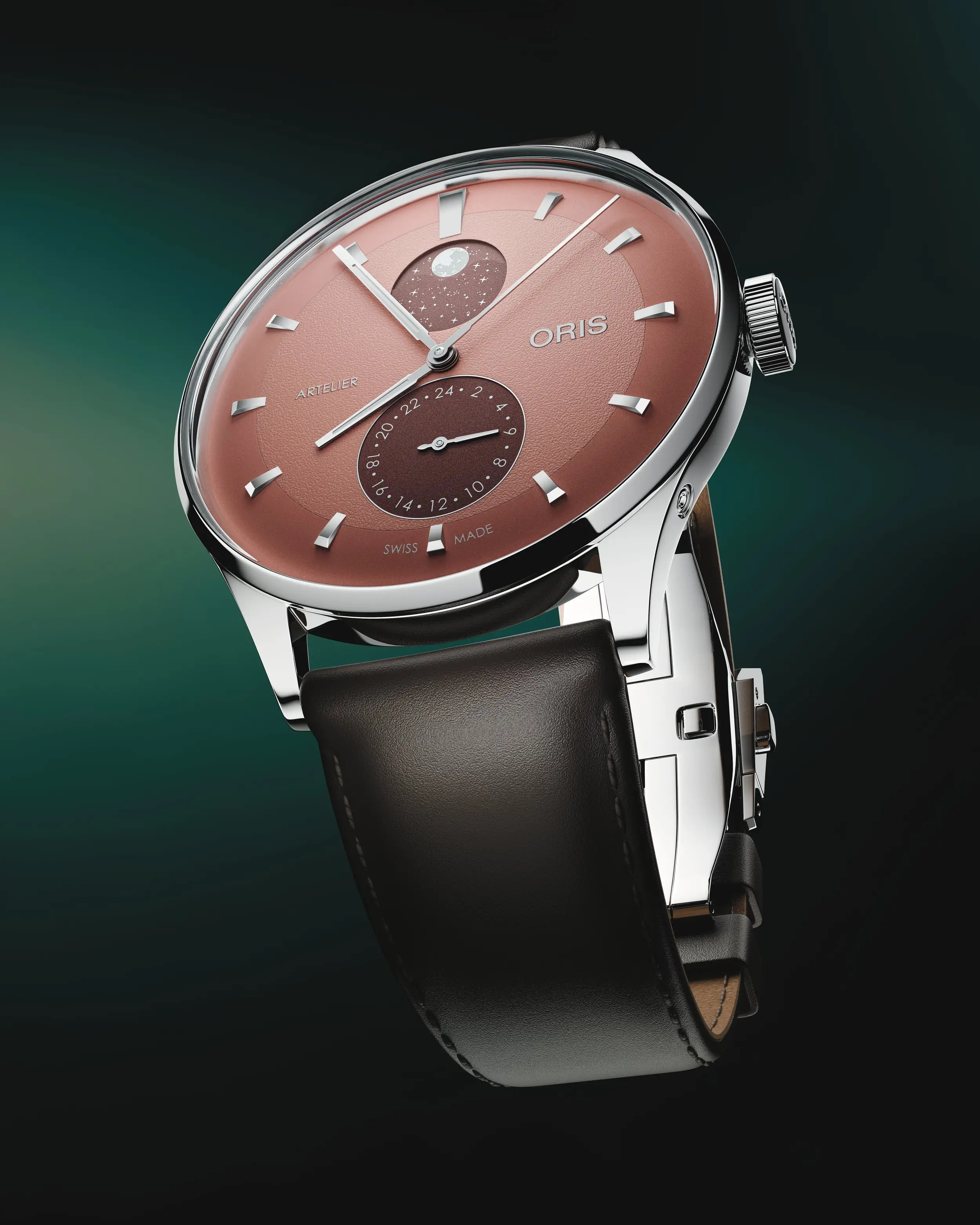 Oris Artelier Complication 39.50 mm Lederband Braun Herrenuhr 01 782 7811 4056-07 6 20 17FC