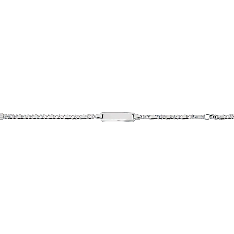 CEM 925er  Silber Identband 12 - 14 cm, rhodiniert BIDR904658