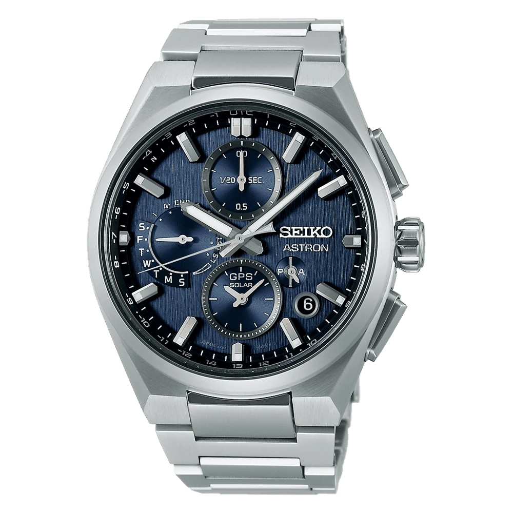 Seiko Astron GPS Solar Dual Time Chronograph Herrenuhr SSH161J1