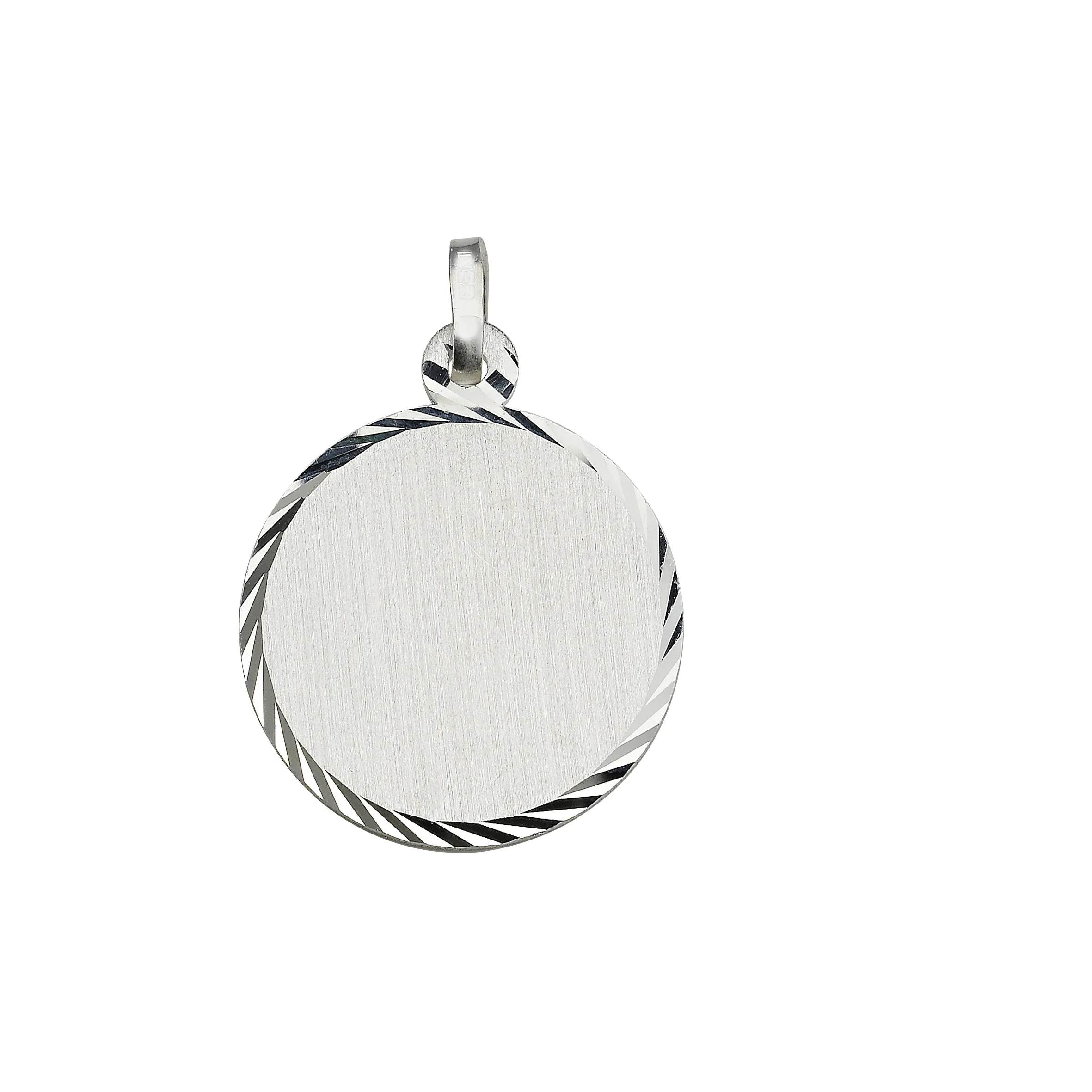CEM 925er Silber Anhänger Gravurplatte Rund BAH904721