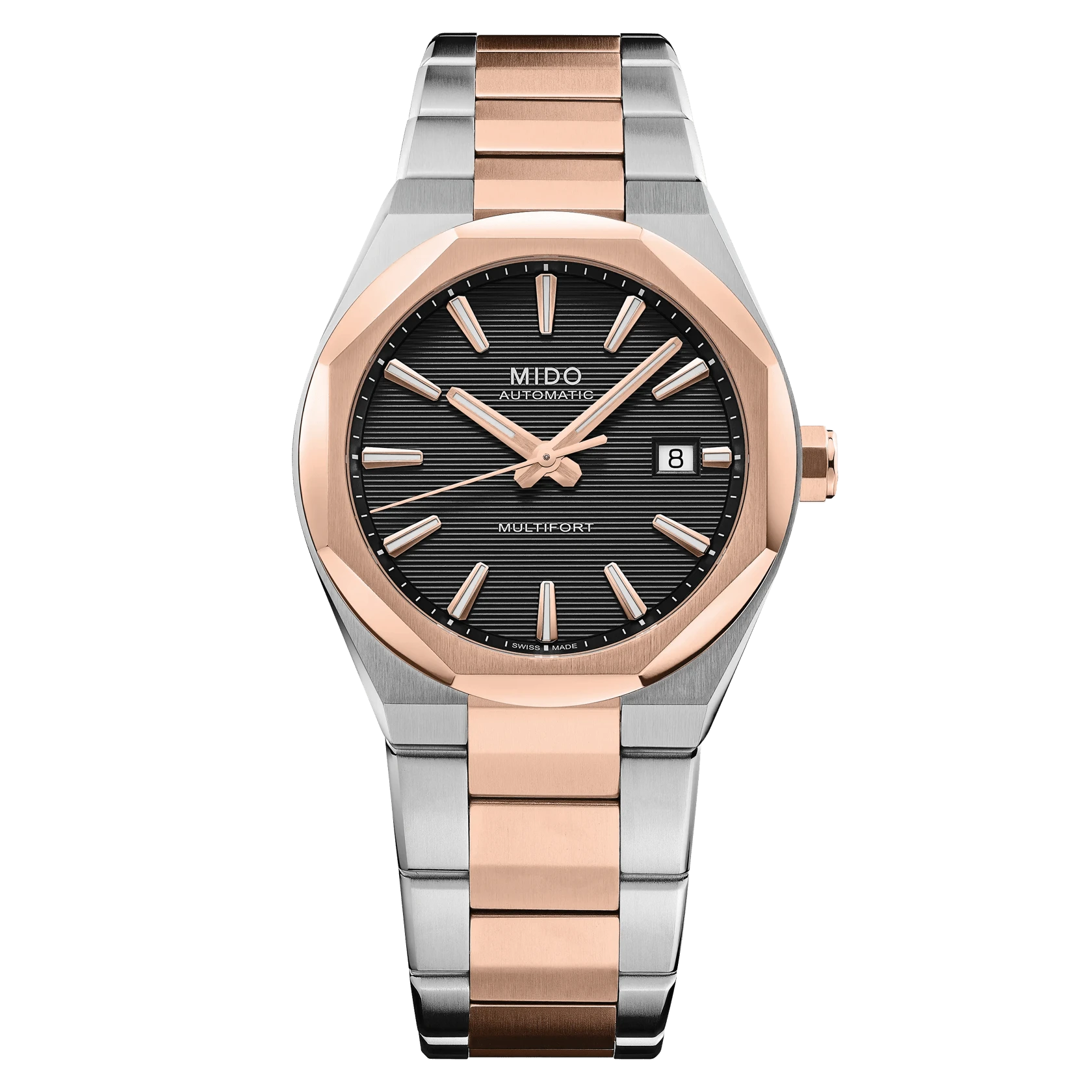 Mido Multifort 8 One Crown, Multicolor, Achteckige Lünette, Gangreserve bis zu 80 Stunden Herrenuhr M055.507.22.051.00