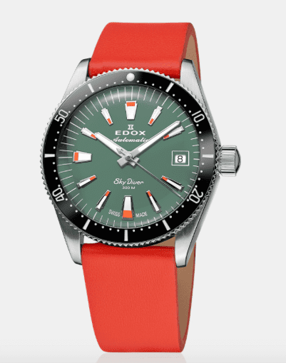 Edox SkyDiver 38 Date Automatic Special Edition Damenuhr 80131 3NC VI