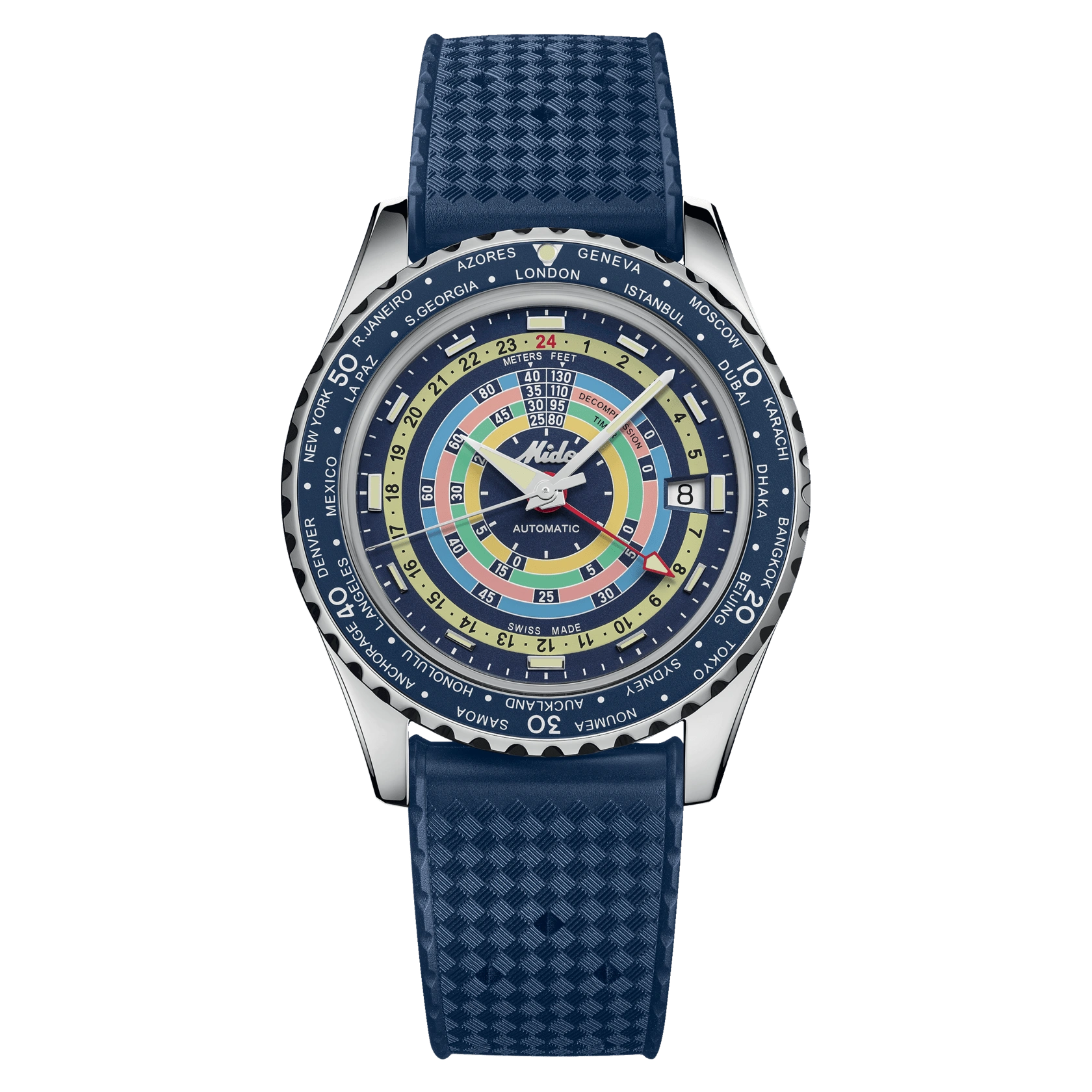 Mido Ocean Star Decompression Worldtimer Herrenuhr M026.829.17.041.00