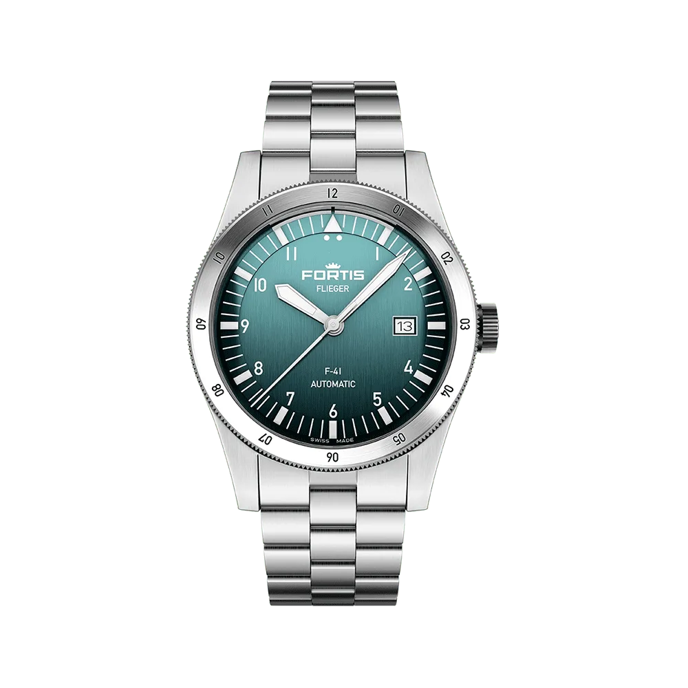 Fortis FLIEGER F-41 Automatic Petrol Herrenuhr F4220021