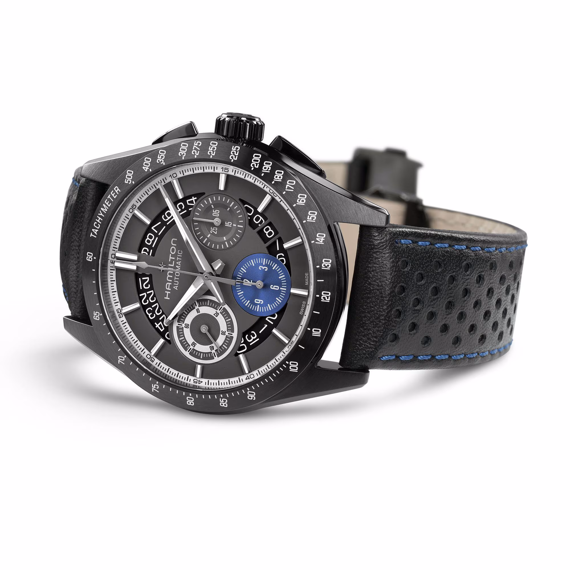 Hamilton Jazzmaster Performer Autochrono Automatik Herrenuhr H36646780 