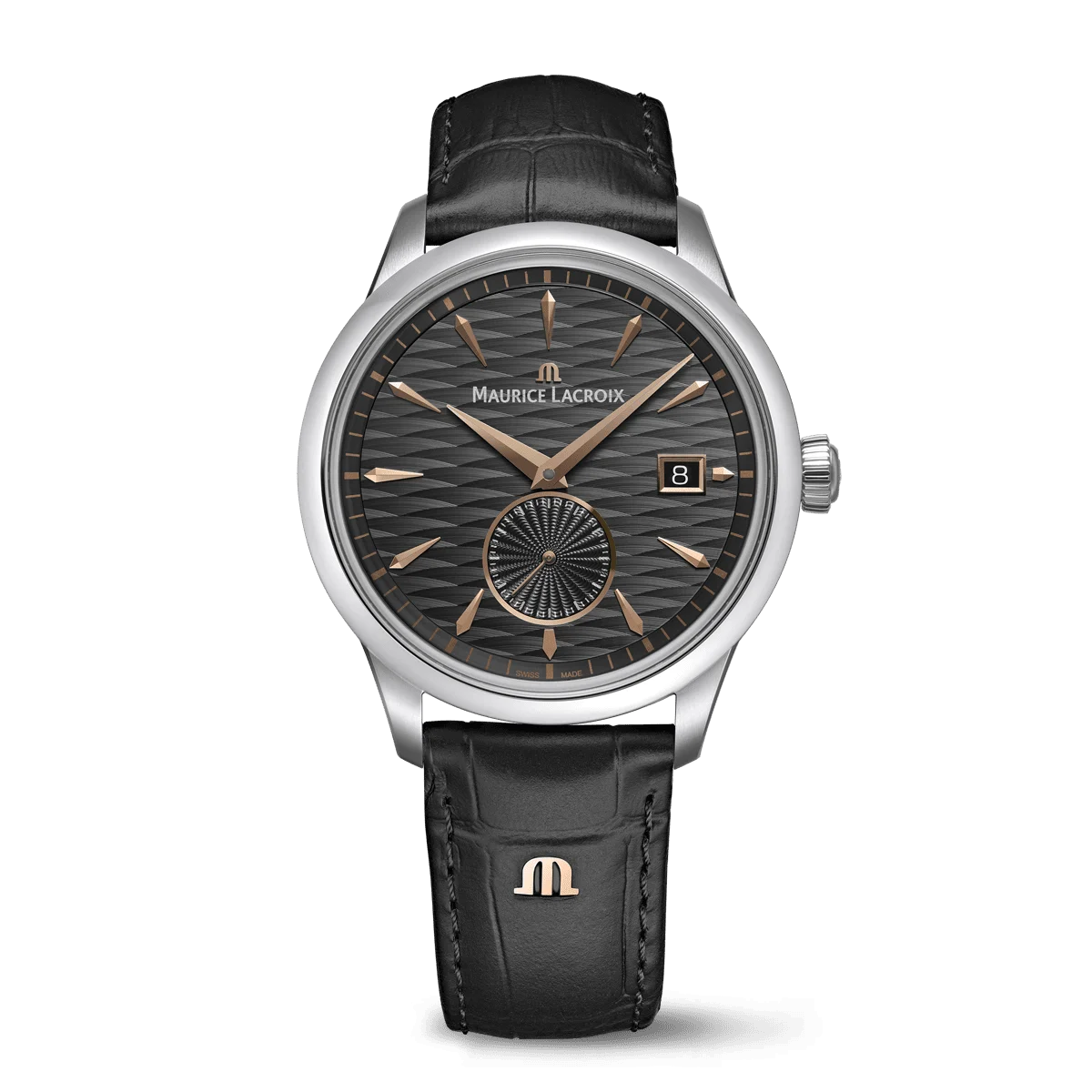 Maurice Lacroix 1975 Automatic 36mm, Gangreserve 38 Stunden, Lederband Herrenuhr 756207-SS001-330-2