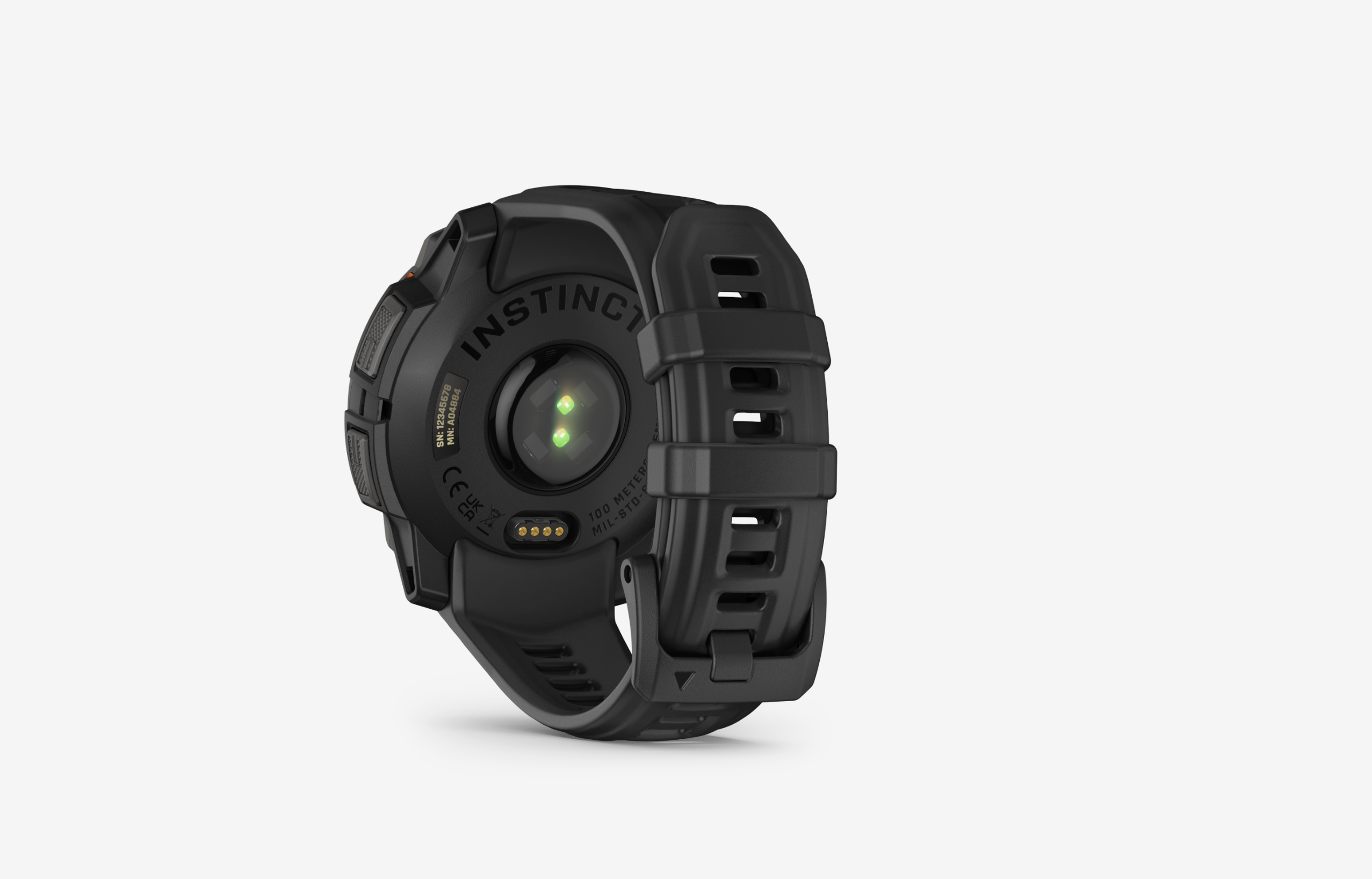  Garmin Instinct® 3 Solar 010-02934-00 - 45 mm Schwarz mit Silikon-Wechselarmband 22 mm Schwarz