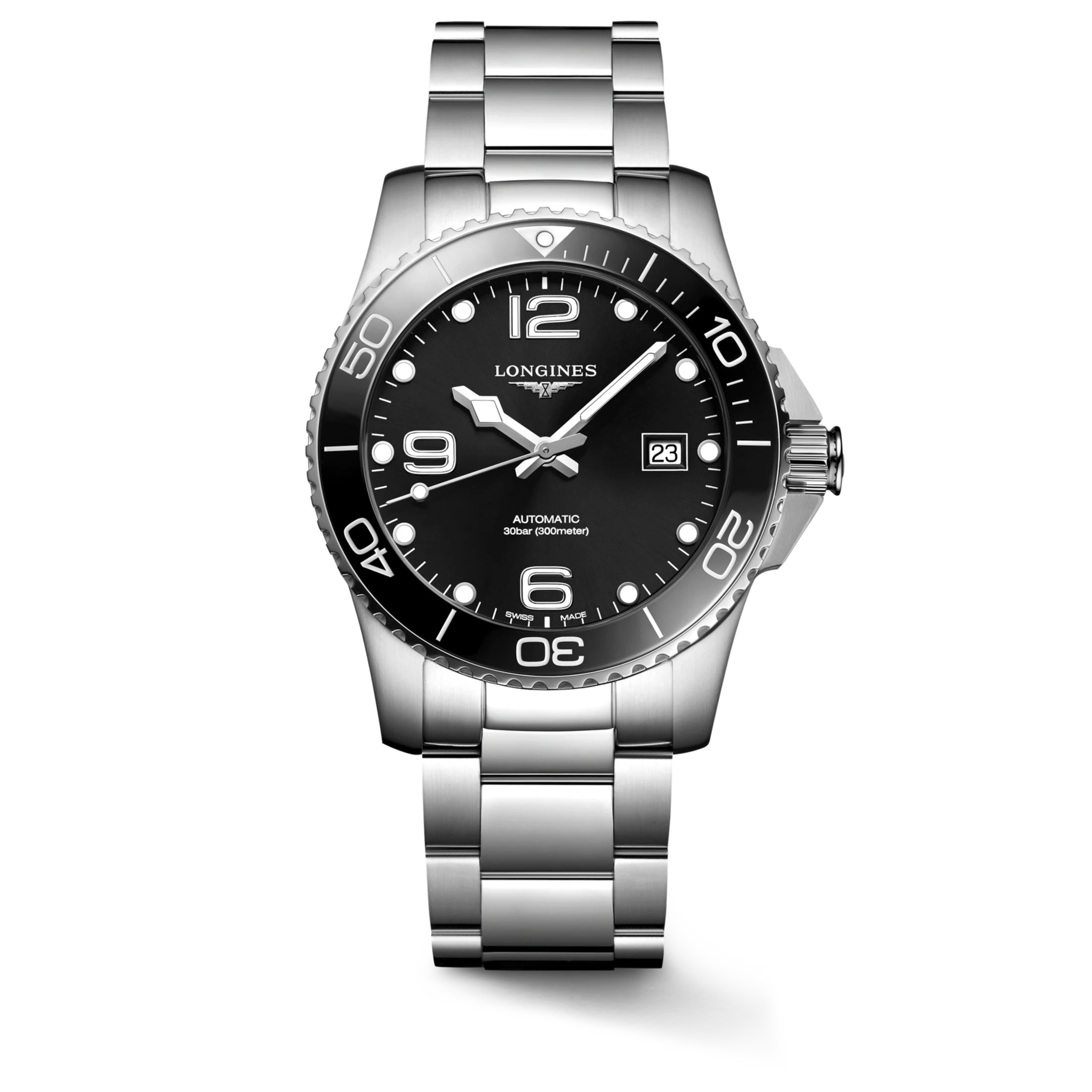 Longines HYDROCONQUEST - L3.781.4.56.6 Automatik Uhr Lünette Herrenuhr L3.781.4.56.6
