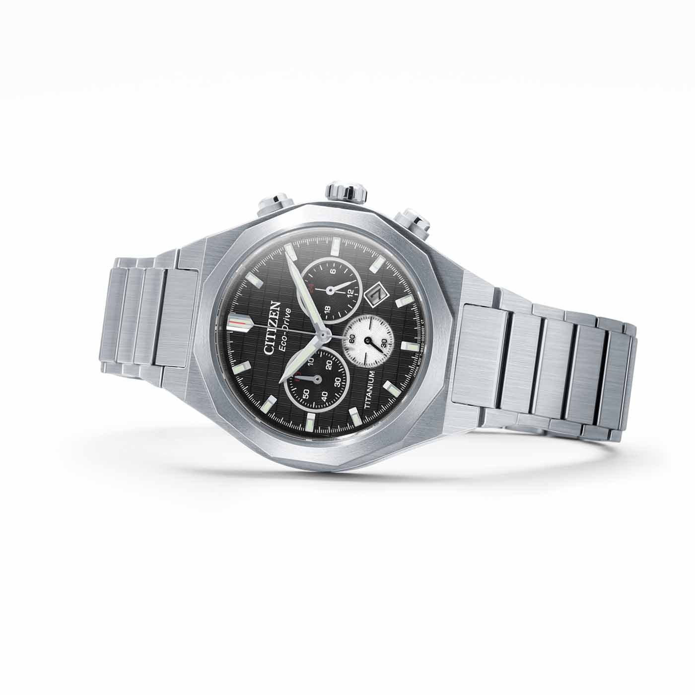 Citizen Zenshin Senkei Super Titanium™ Chronographen mit Eco-Drive Herrenuhr CA4690-51E
