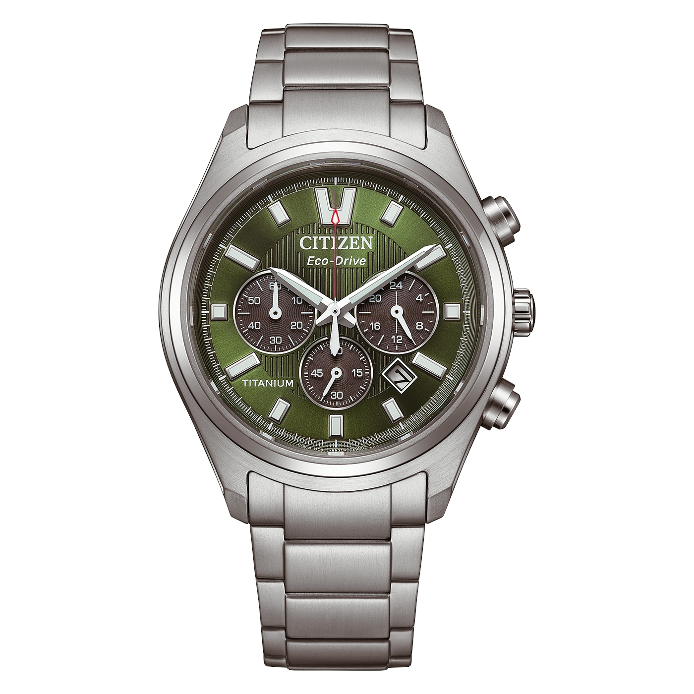 Citizen Super Titanium ™ Eco-Drive grün ø 40mm Herrenuhr CA4750-51X