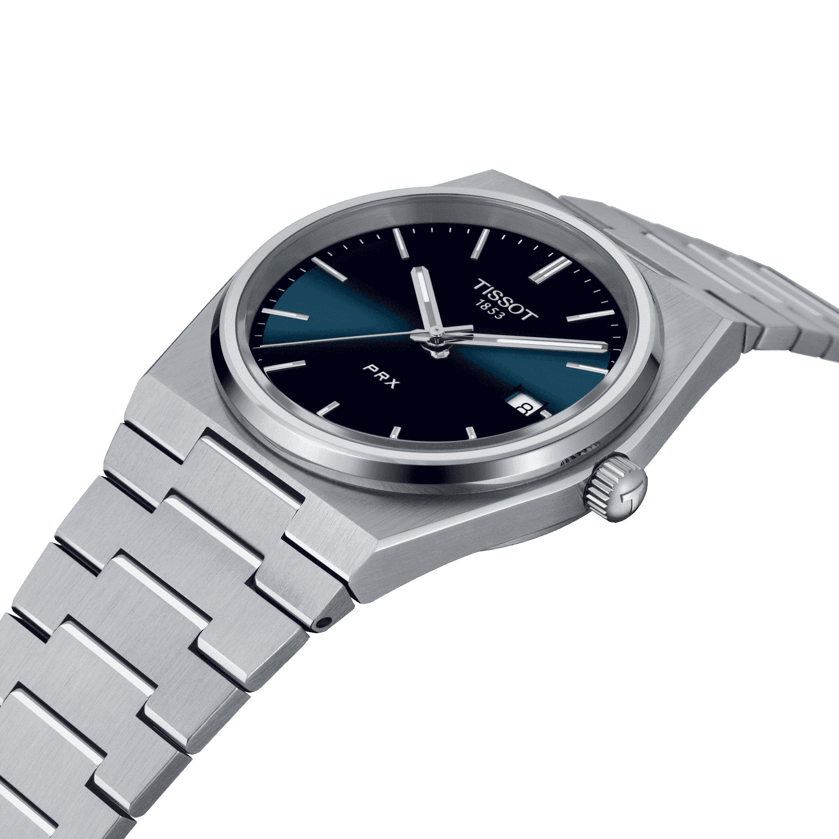 Tissot PRX Herrenuhr T137.410.11.041.00 Set mit blauem Kautschukband