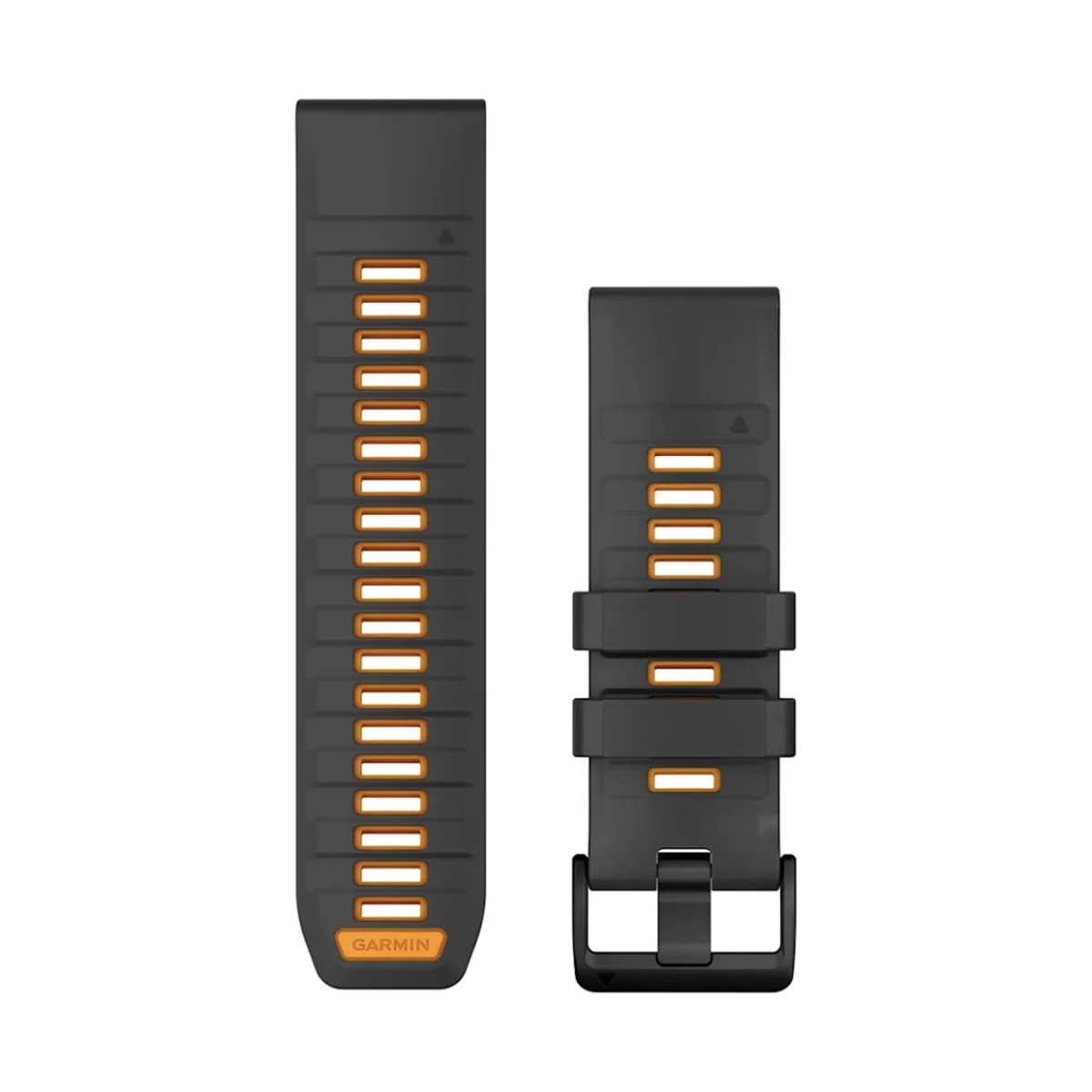 Garmin Ersatzarmband (Schnellwechsel-System) Silikon schiefergrau/ orange