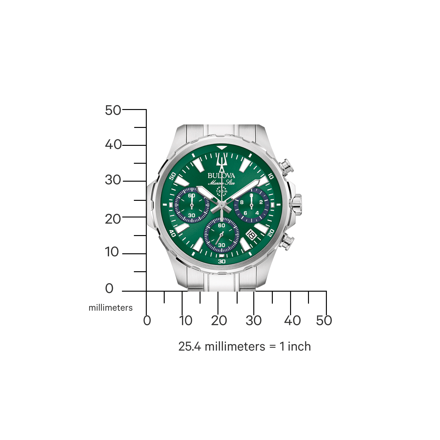Bulova Marine Star Chronograph Herrenuhr 96B465