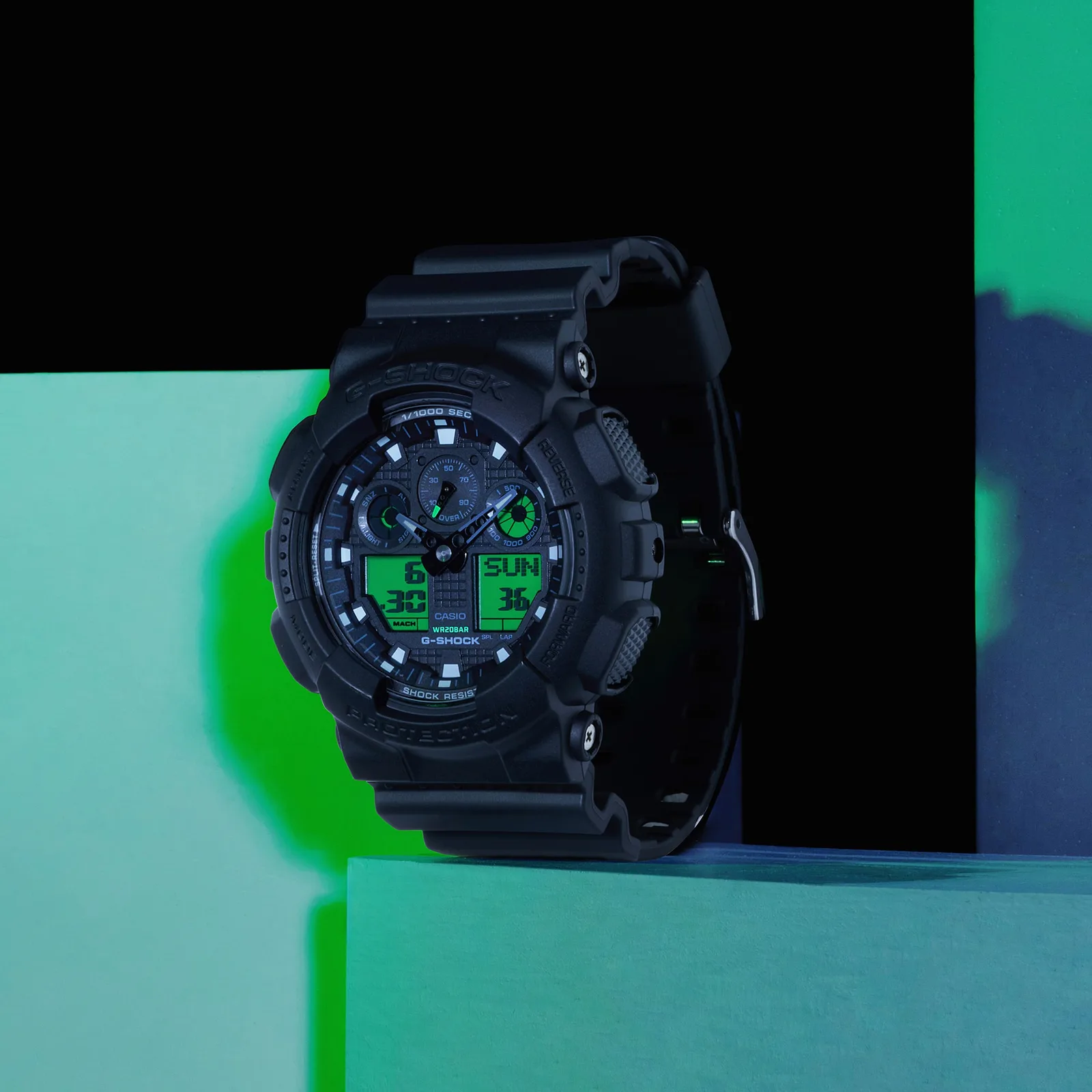 G-Shock ANALOG-DIGITAL SERIE GA-100 Herrenuhr GA-100BEG-1AER
