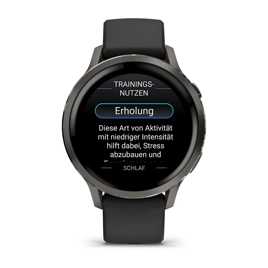 Garmin Venu® 4 - 41 mm Schwarz/Schiefergrau mit Schnellwechsel-Silikon-Armband 18 mm Unisexuhr 010-03013-02